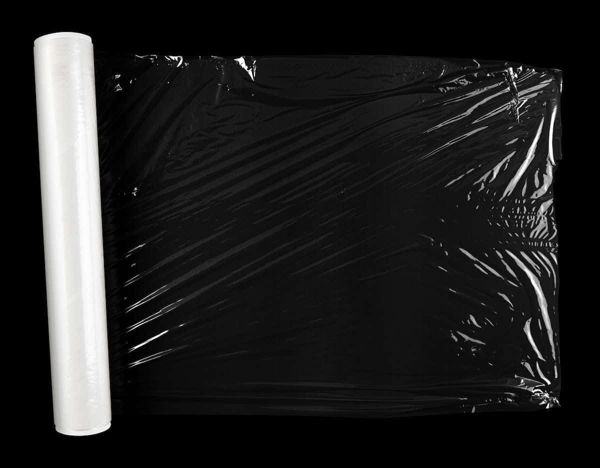 Black Plastic Wrap Plain