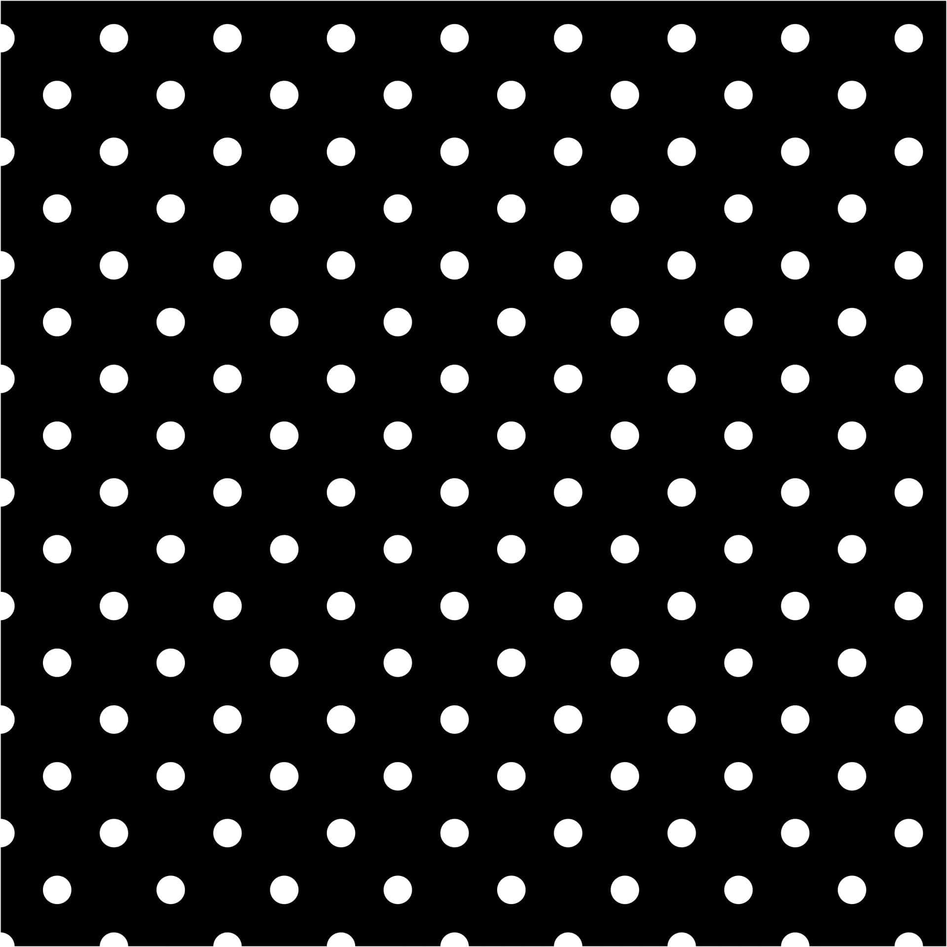 Black Polka Dot 1920 X 1920 Background