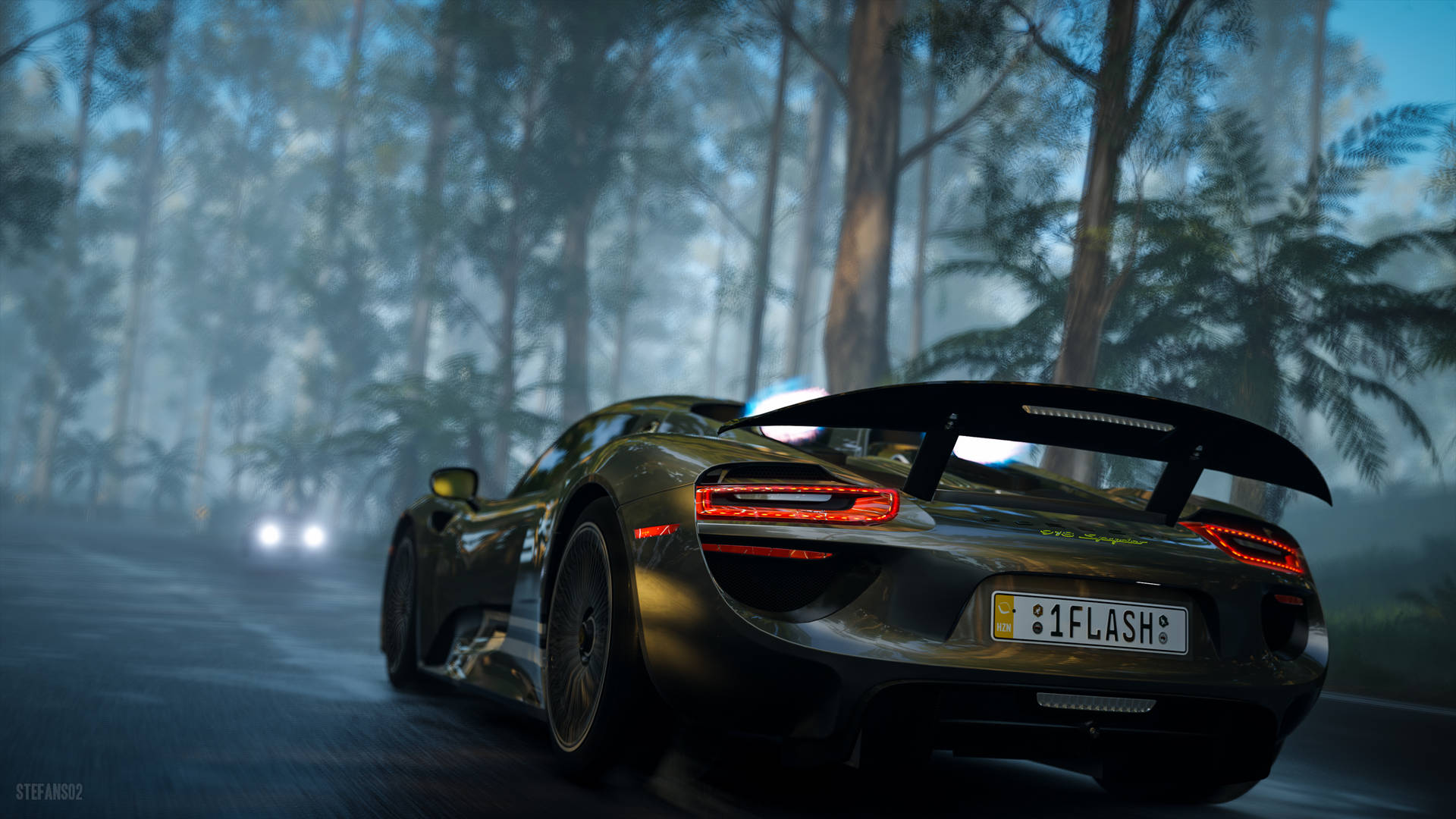 Black Porsche From Forza Horizon 3 Background