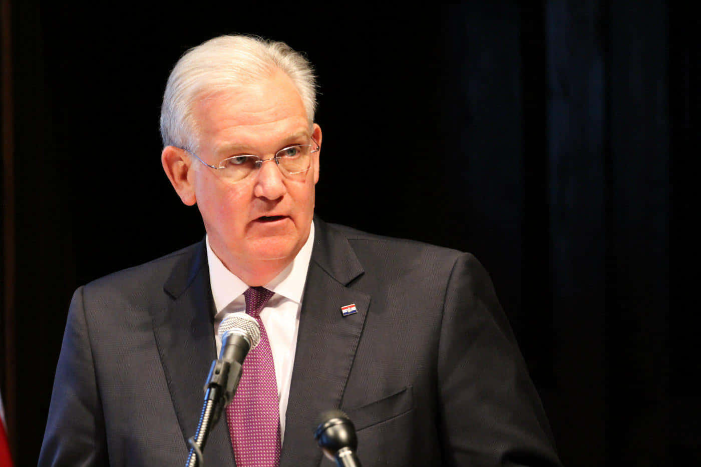 Black Portrait Jay Nixon Microphone