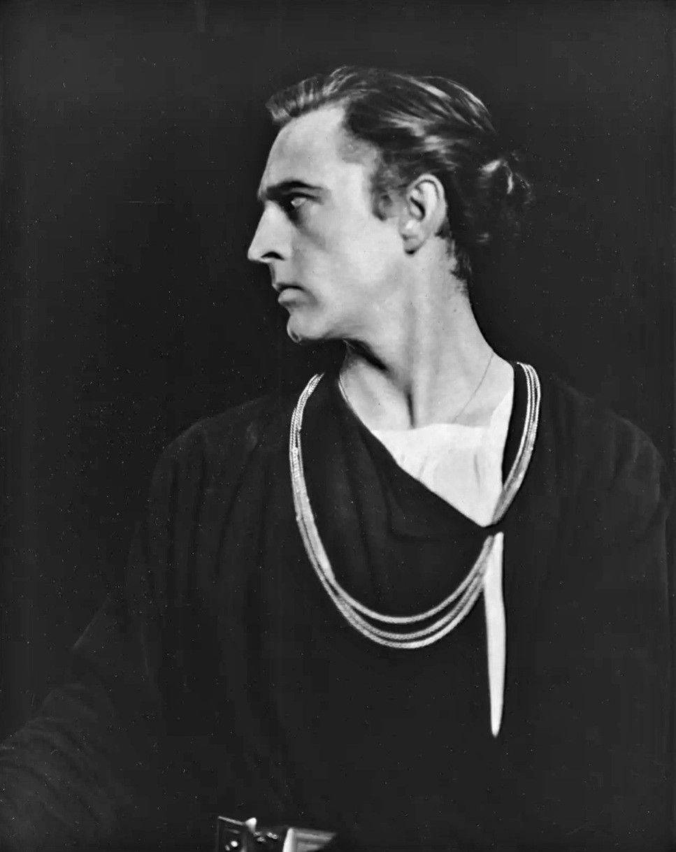Black Portrait John Barrymore Hamlet