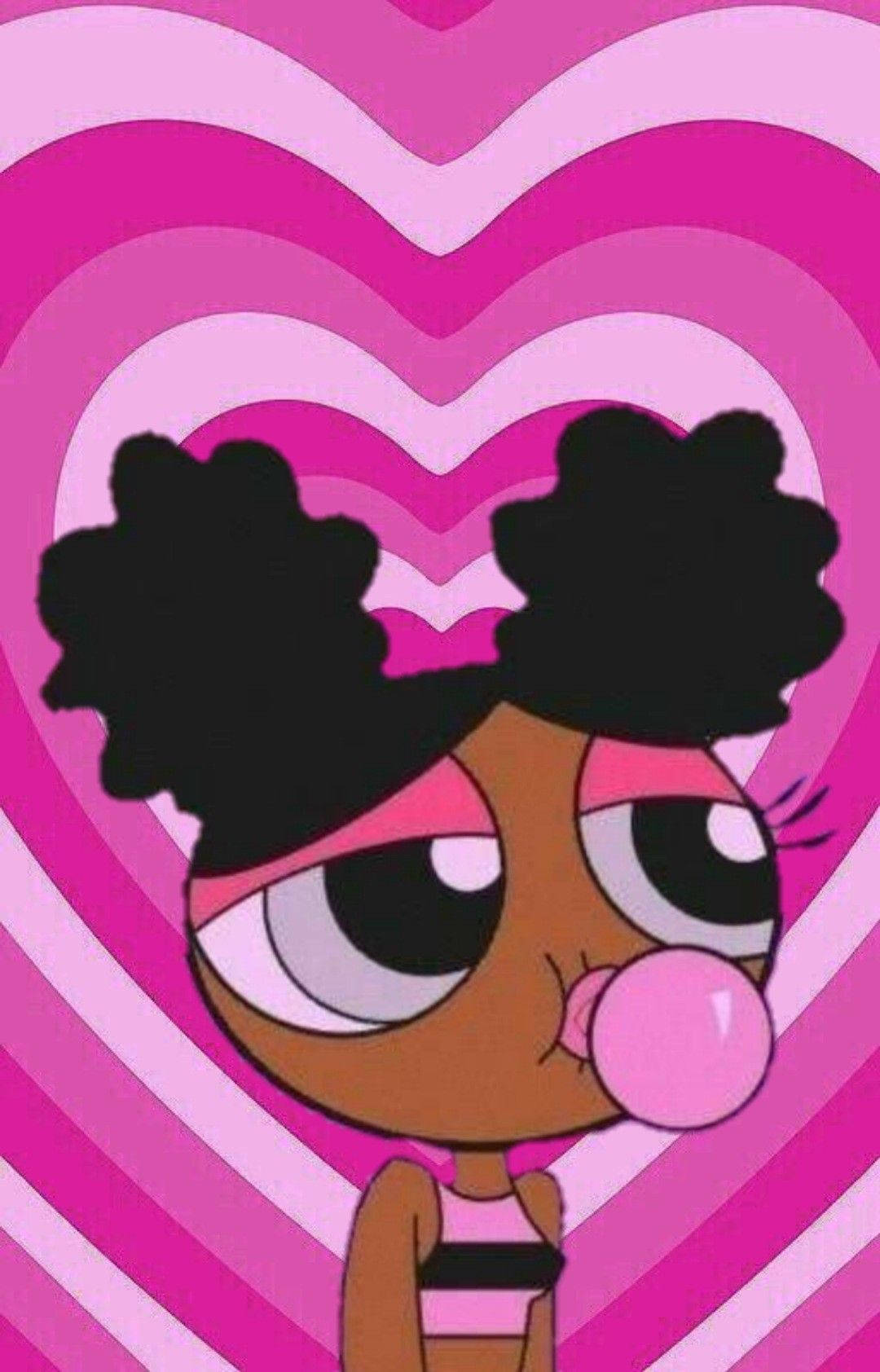 Black Powerpuff Girls Curly Pigtail Buns