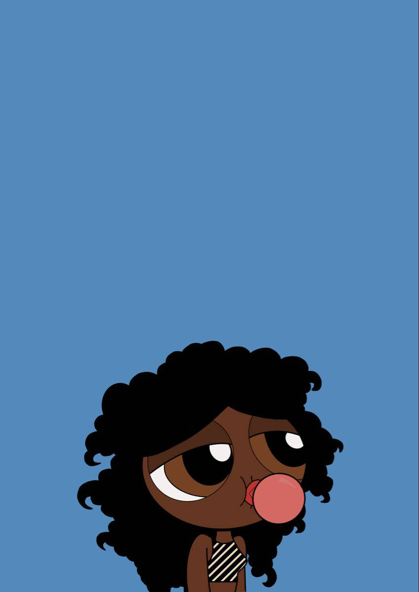 Black Powerpuff Girls With Afro-textured Hair Background