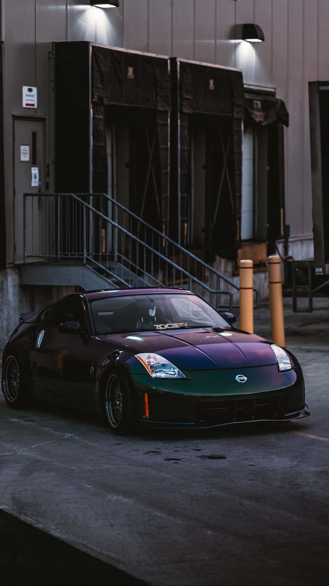 Black Purple Nissan 350z Iphone