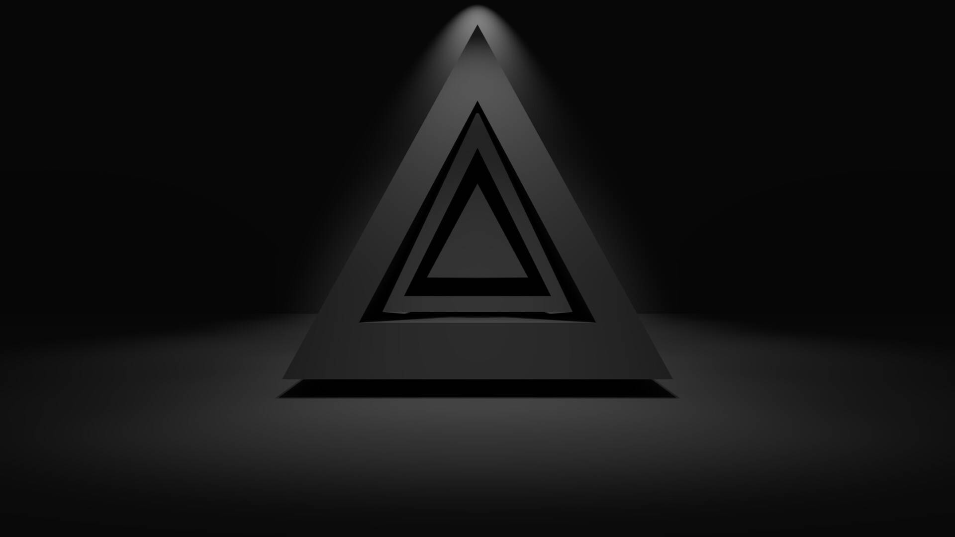 Black Pyramid Aesthetic Background