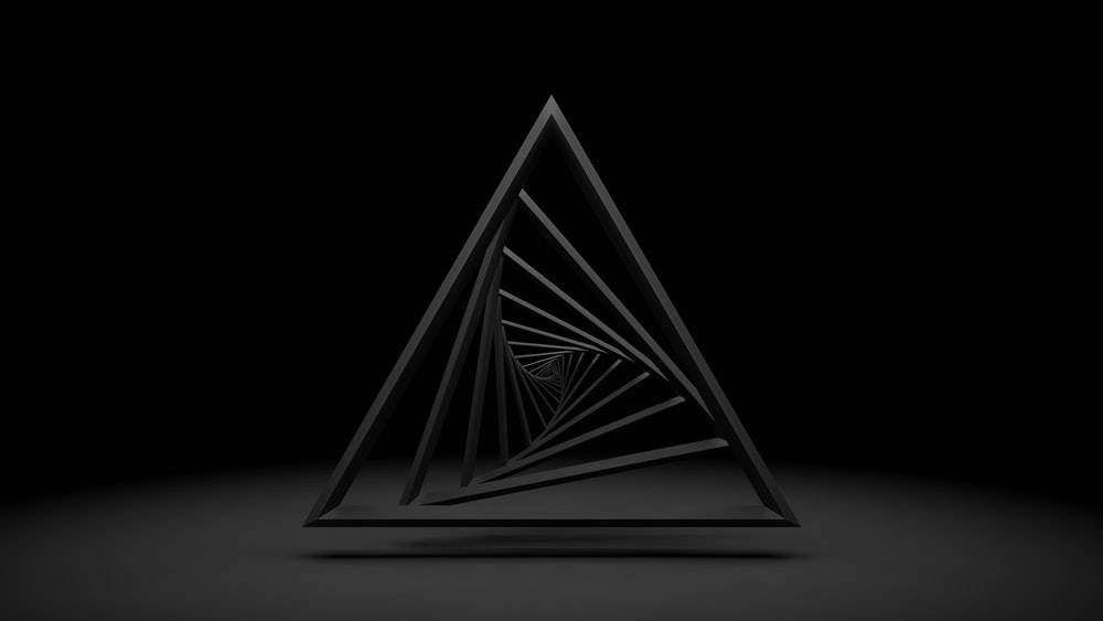Black Pyramid Cool Art Background