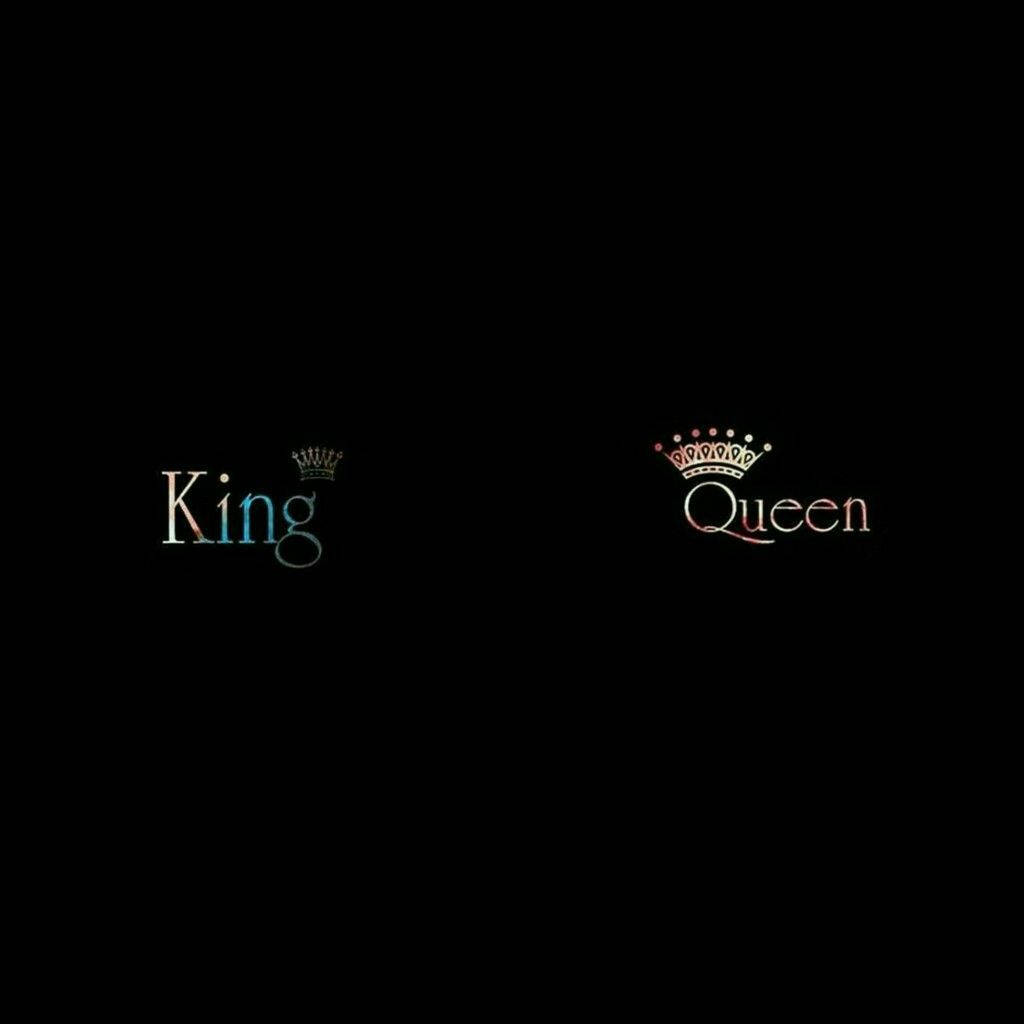 Black Queen And King Background