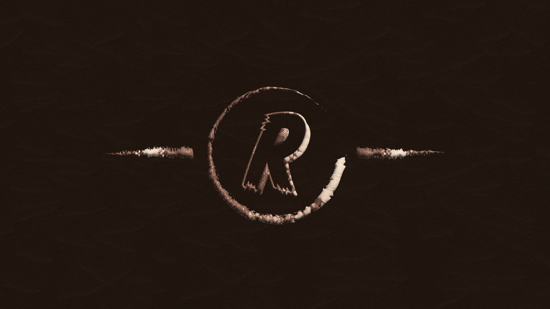 Black R Alphabet Background