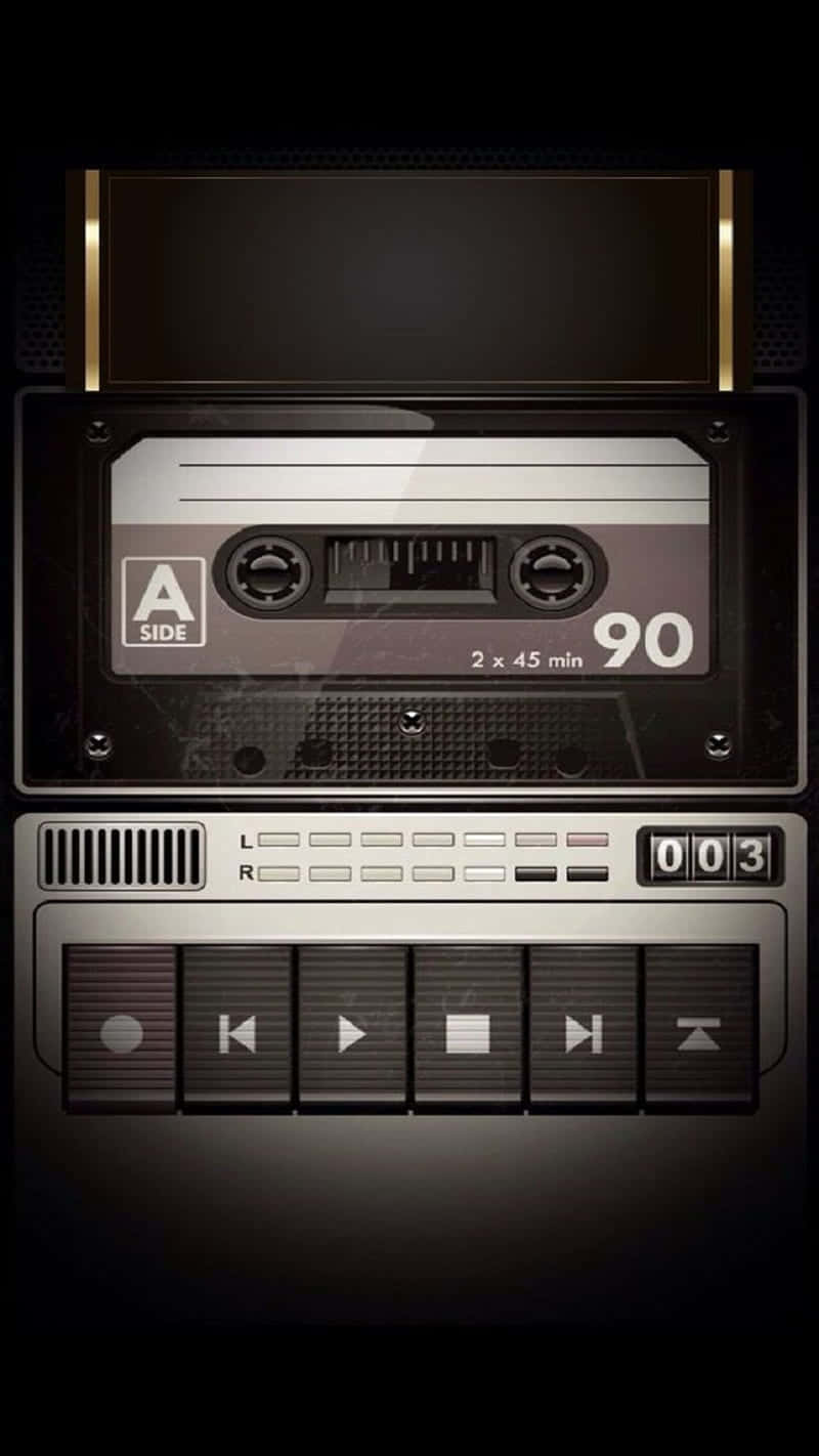 Black Radio Cassette Recorder Icons