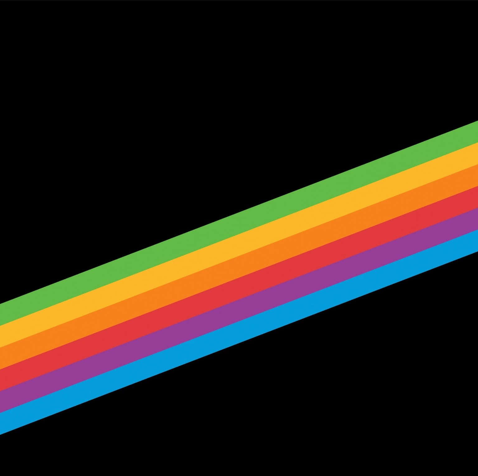 Black Rainbow Diagonal Background