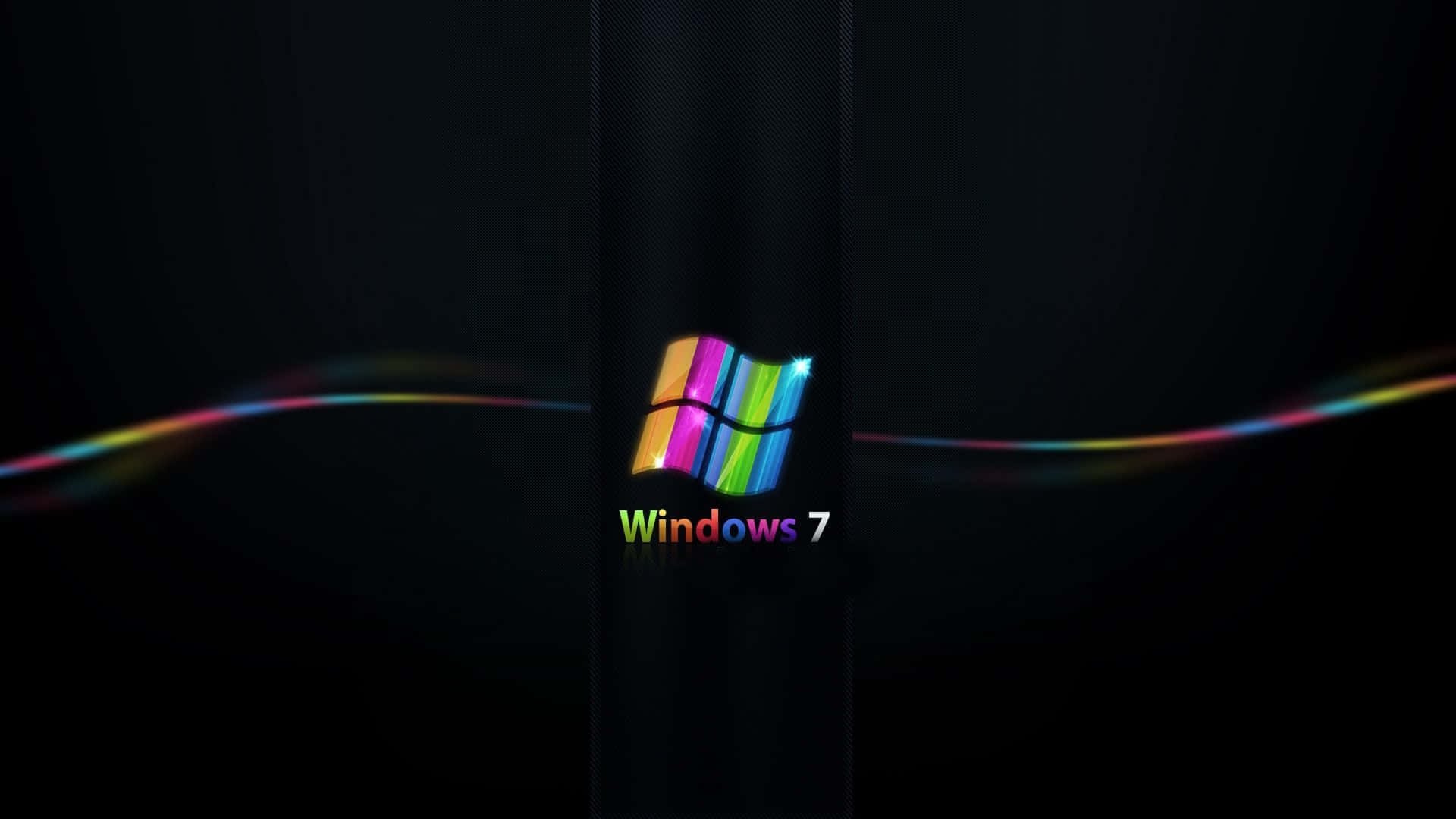 Black Rainbow Windows 7 Background