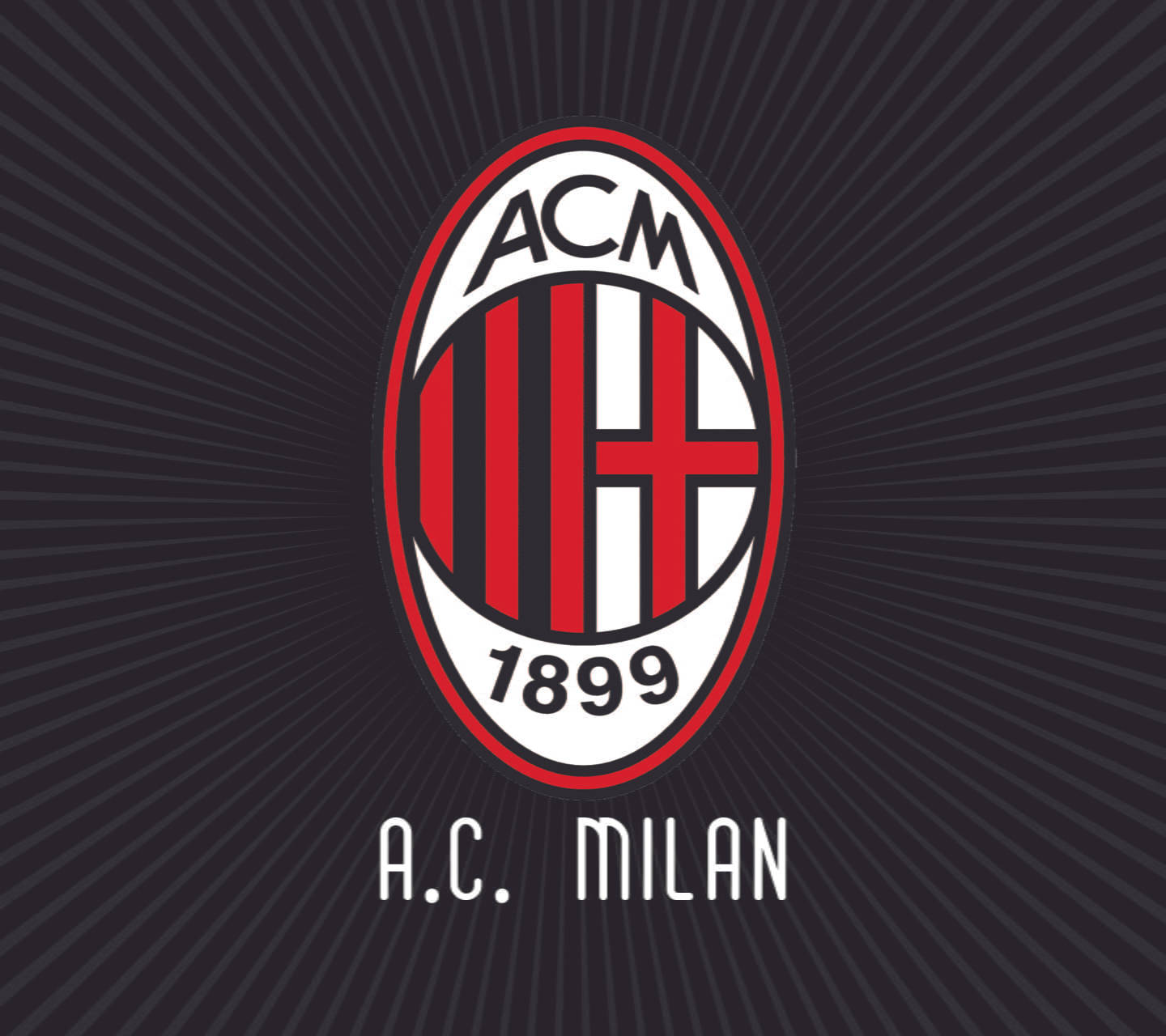 Black Rays Ac Milan Background