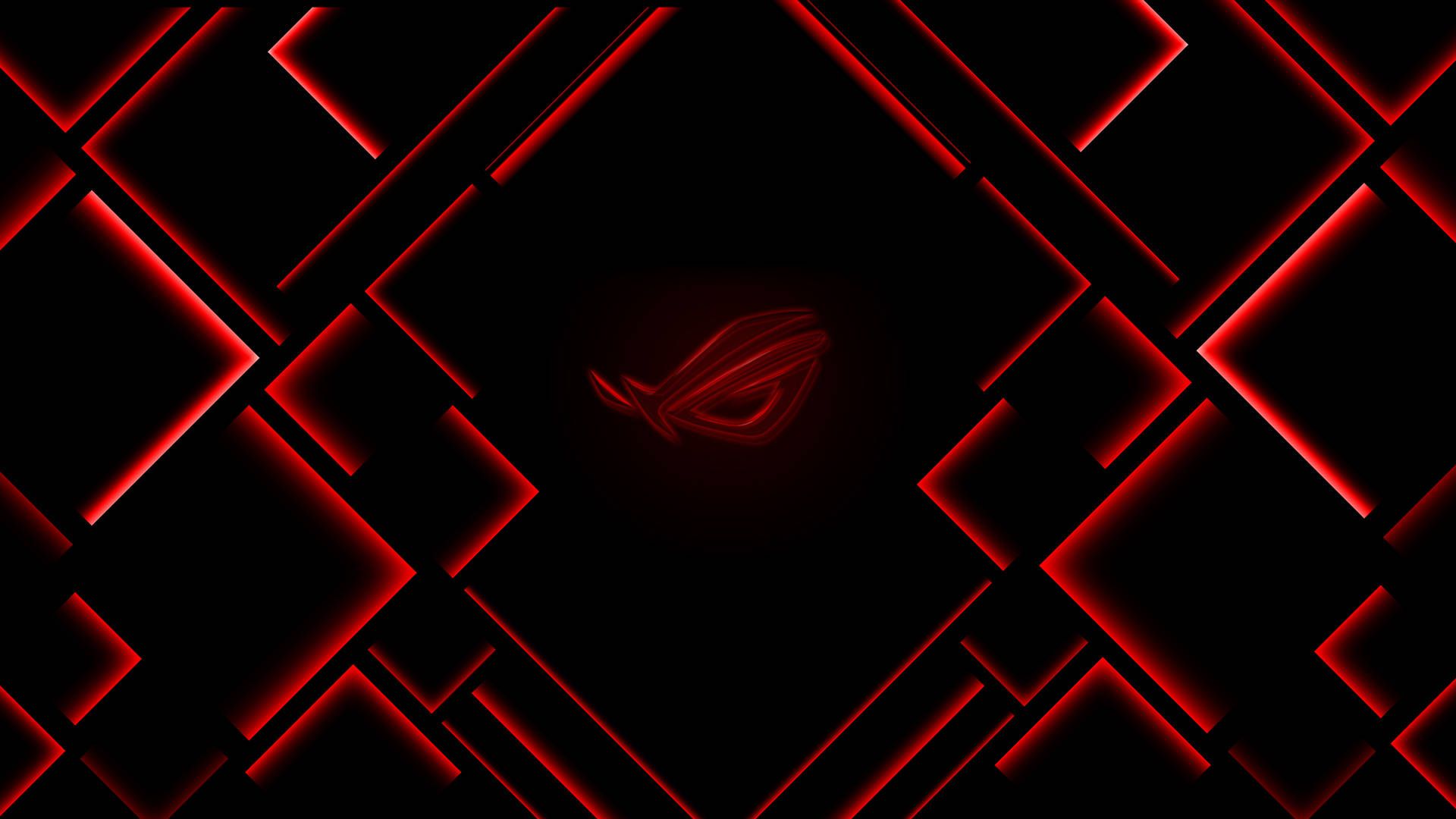 Black Red 4k Rog With Corners Background
