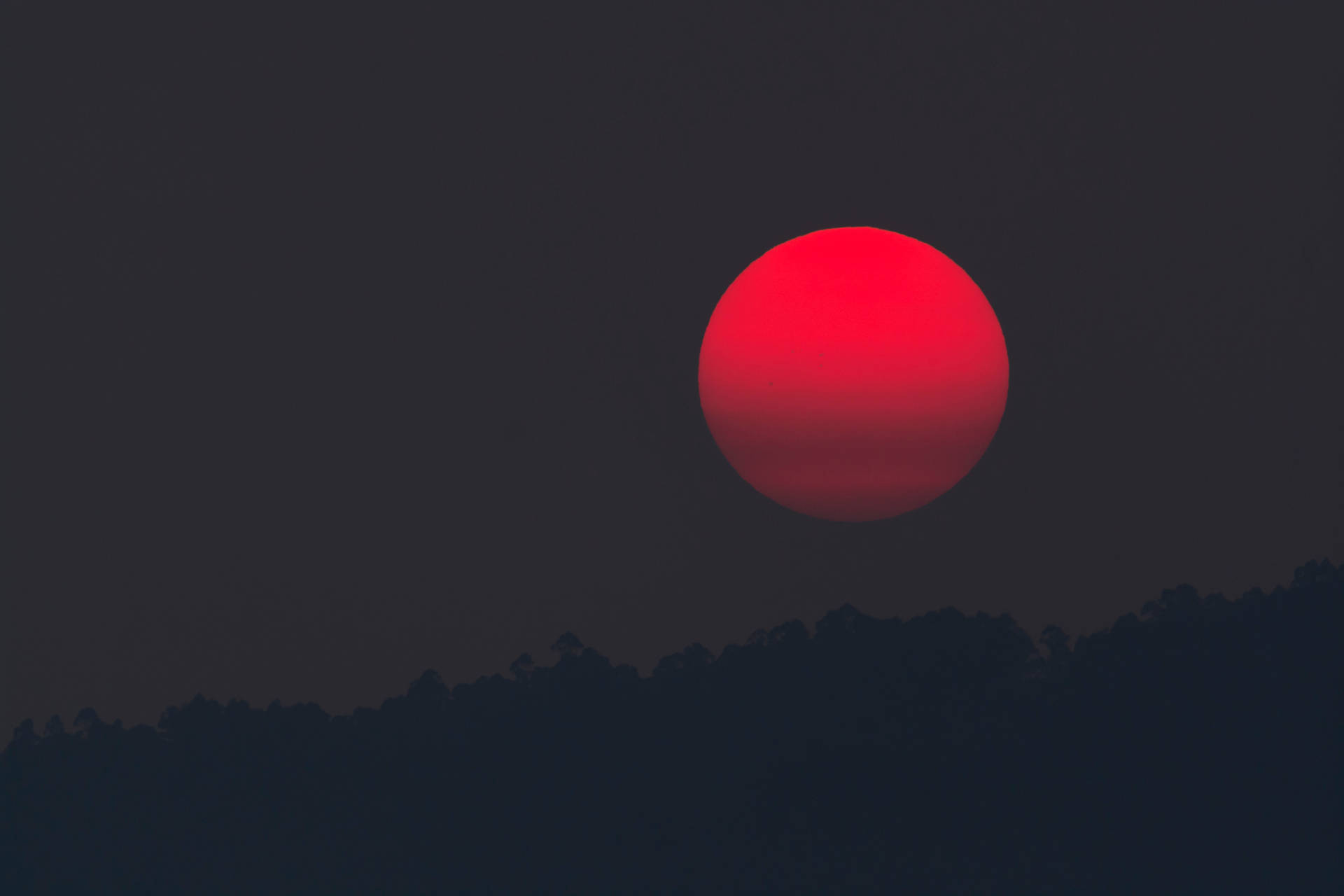 Black Red 4k Sunset Background