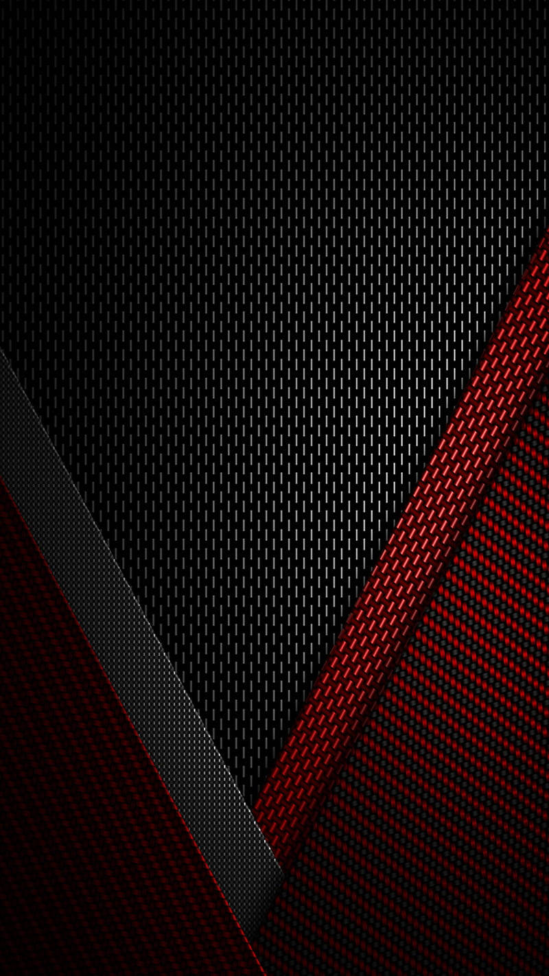 Black Red Carbon Fiber In 4k Background