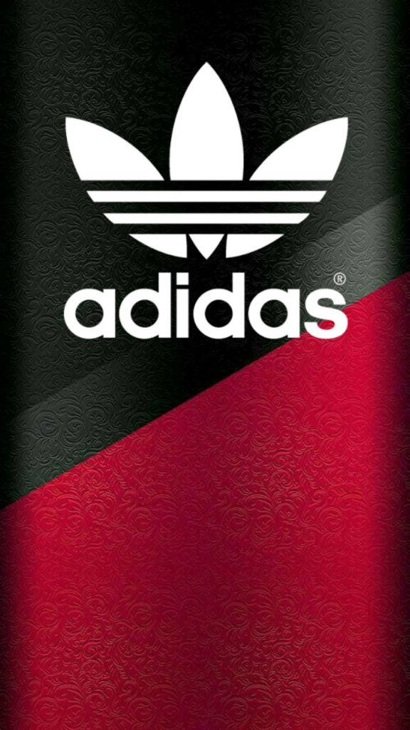 Black Red Design Of Adidas Iphone Background