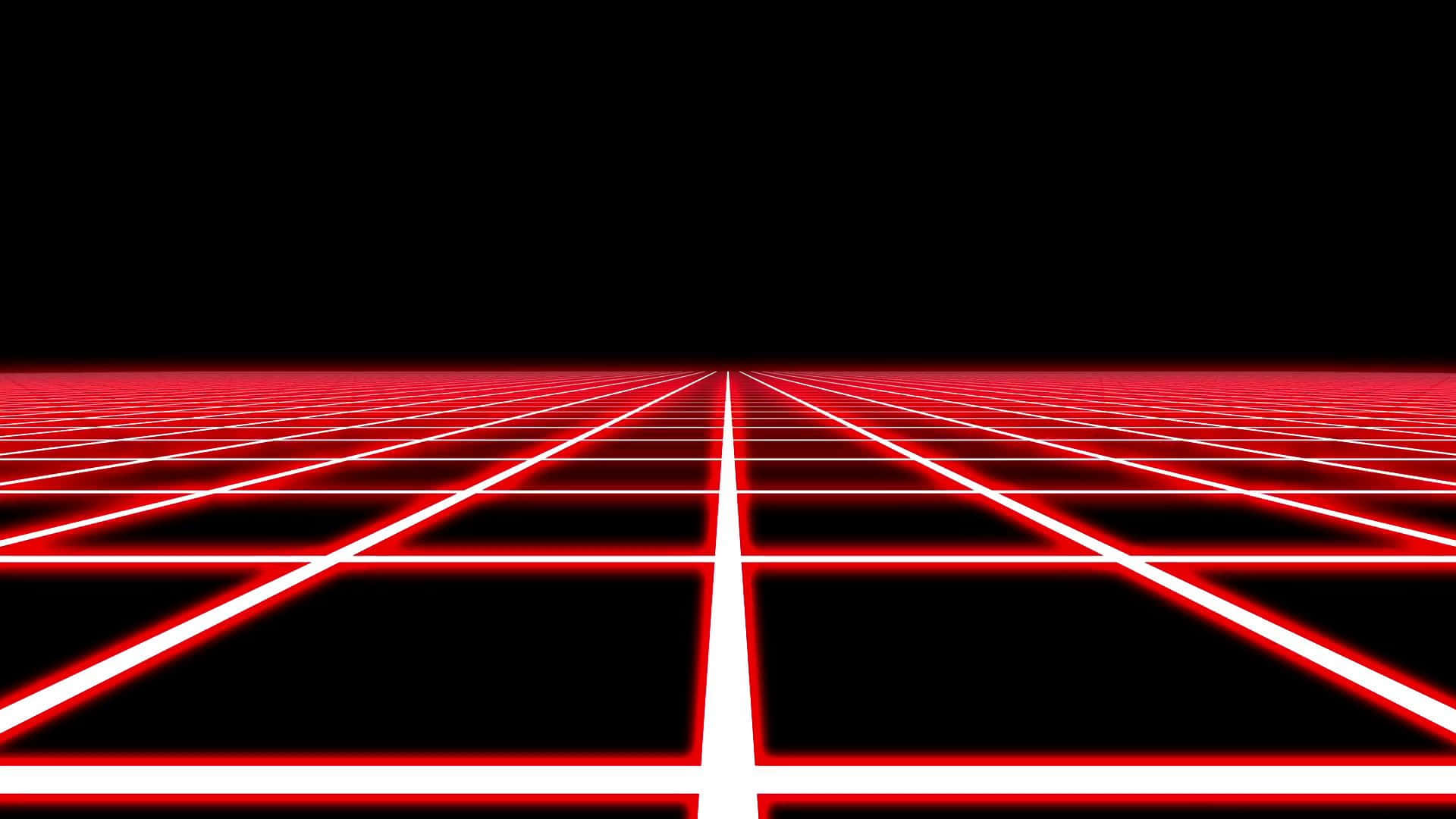 Black Red Neon Grid Background