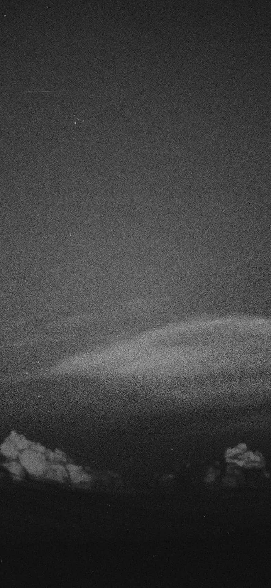 Black Retro Grainy Sky Background