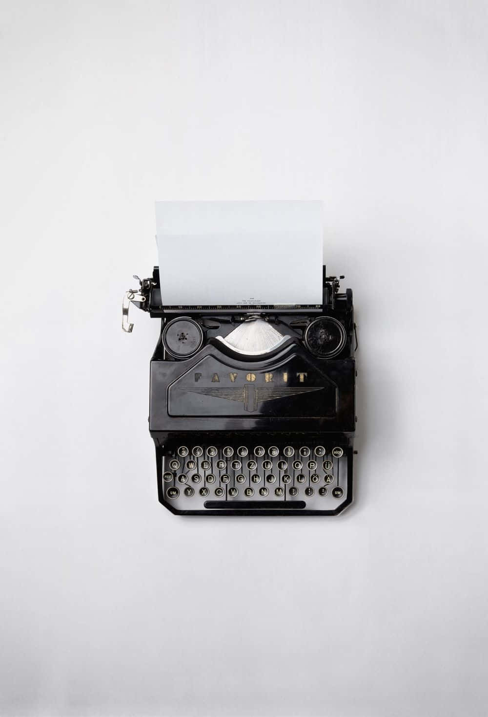 Black Retro Typewriter Background