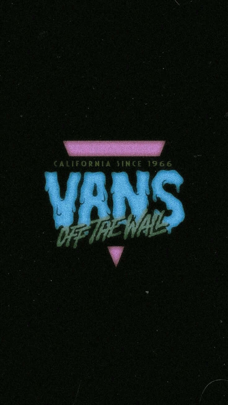 Black Retro Vans Background