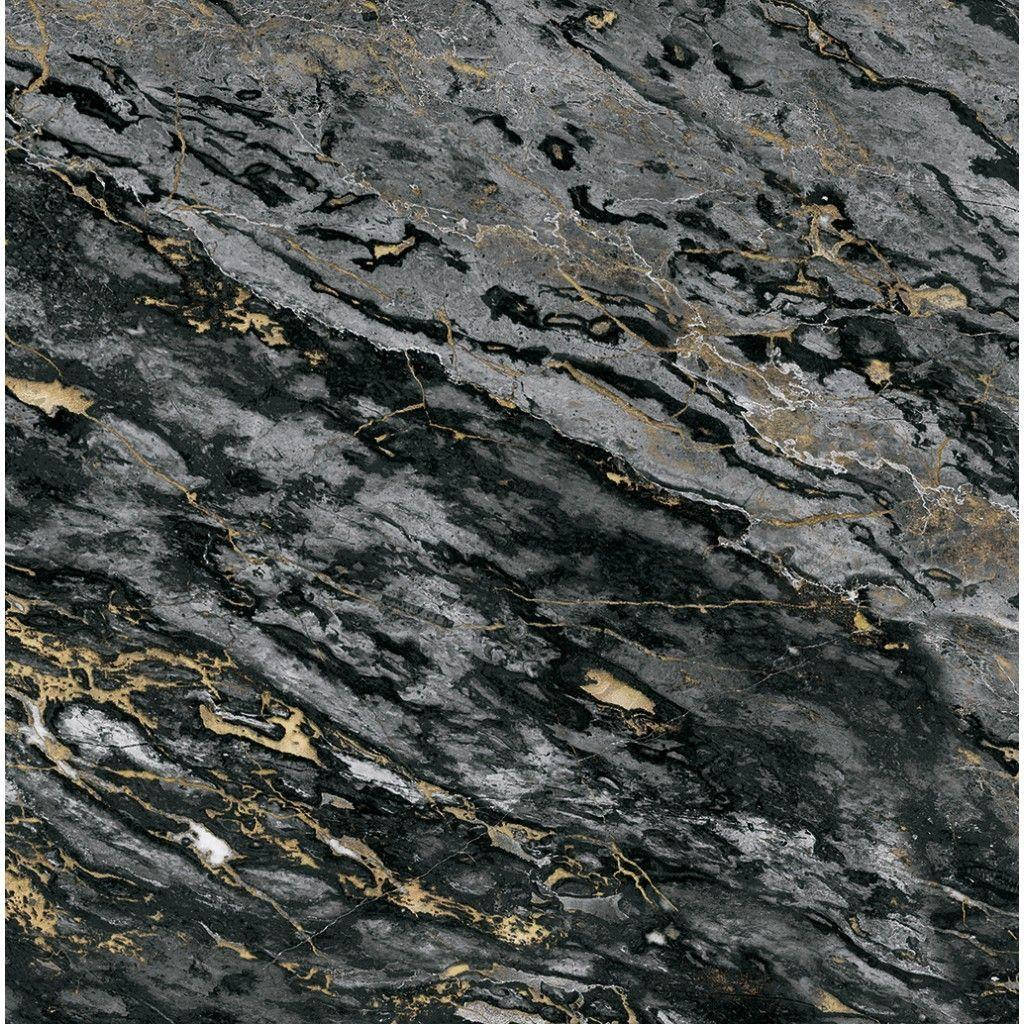 Black Rock Gold Marble Background