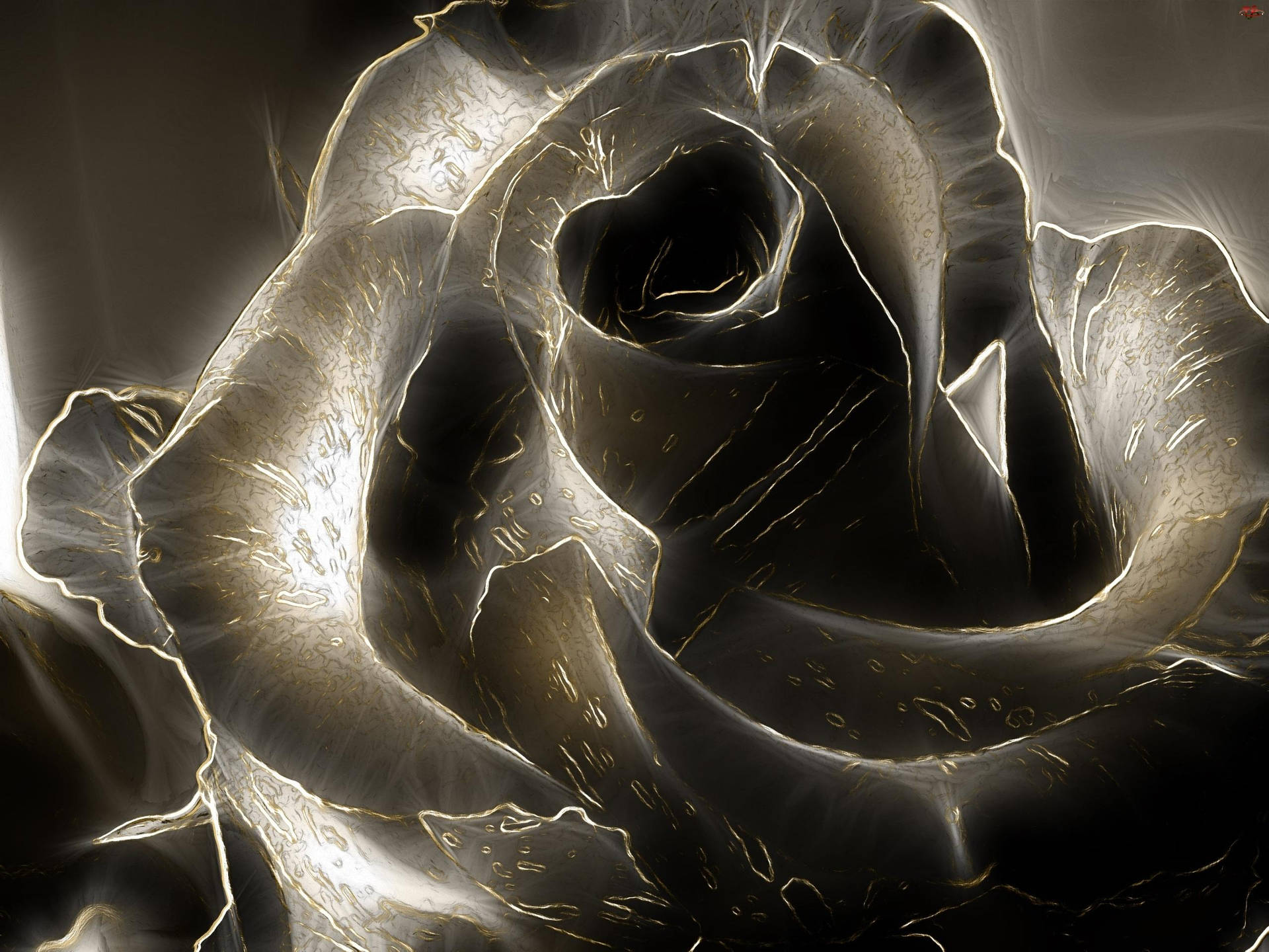 Black Rose Negative Background
