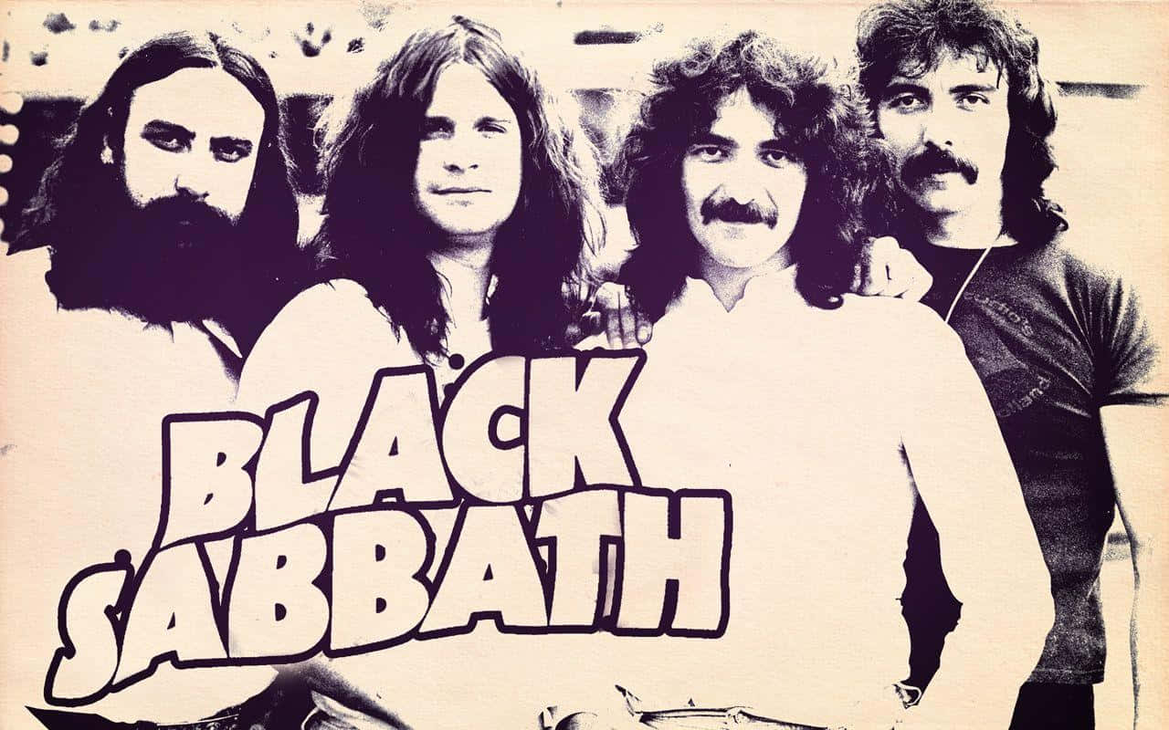 Black Sabbath Classic Band Photo Background