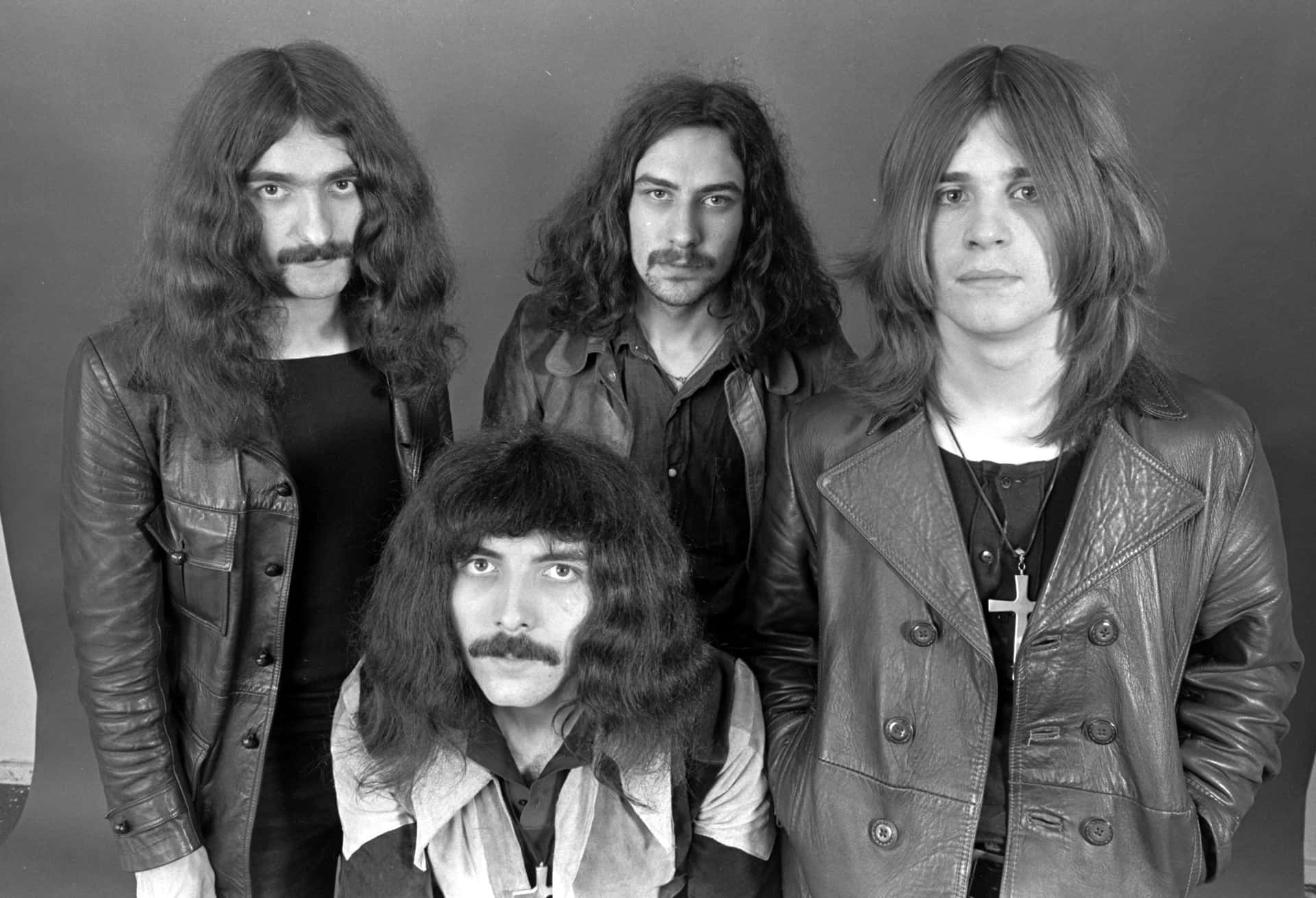 Black Sabbath Classic Band Portrait Background