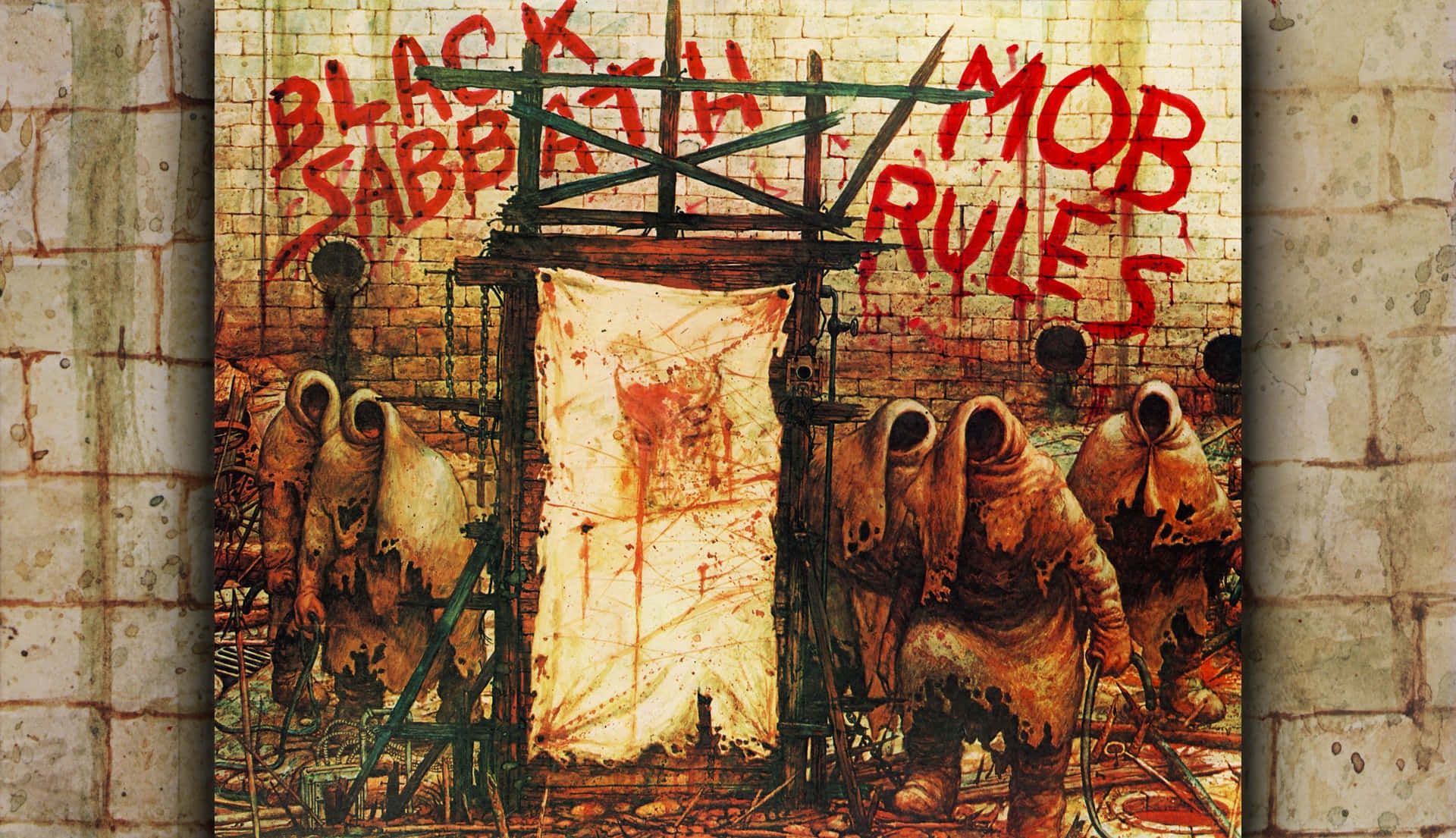 Black Sabbath Mob Rules Album Art Background