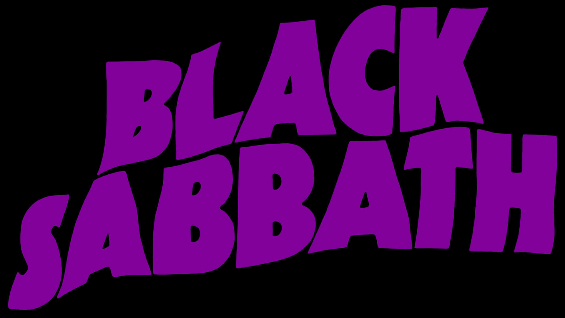 Black Sabbath Purple Logo Background