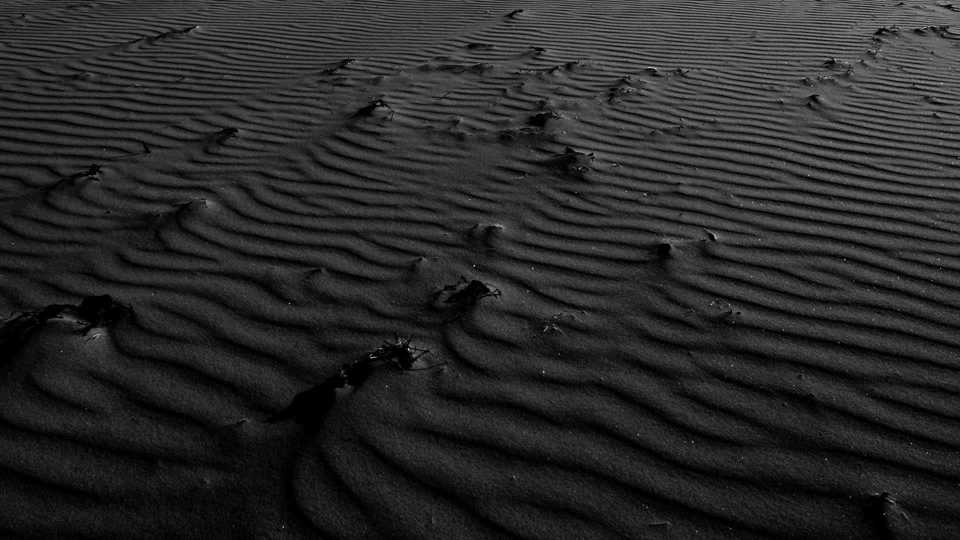 Black Sand Dune Desert