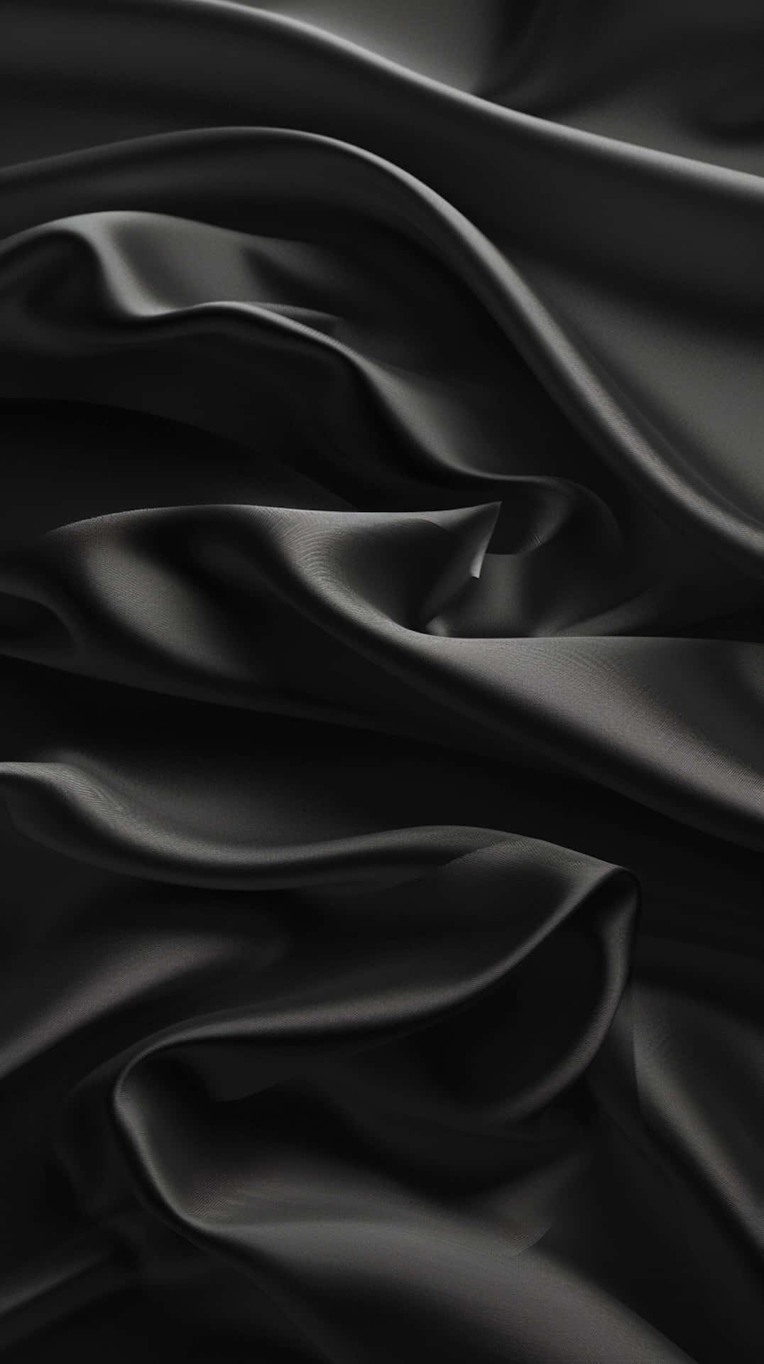 Black Satin Fabric Texture