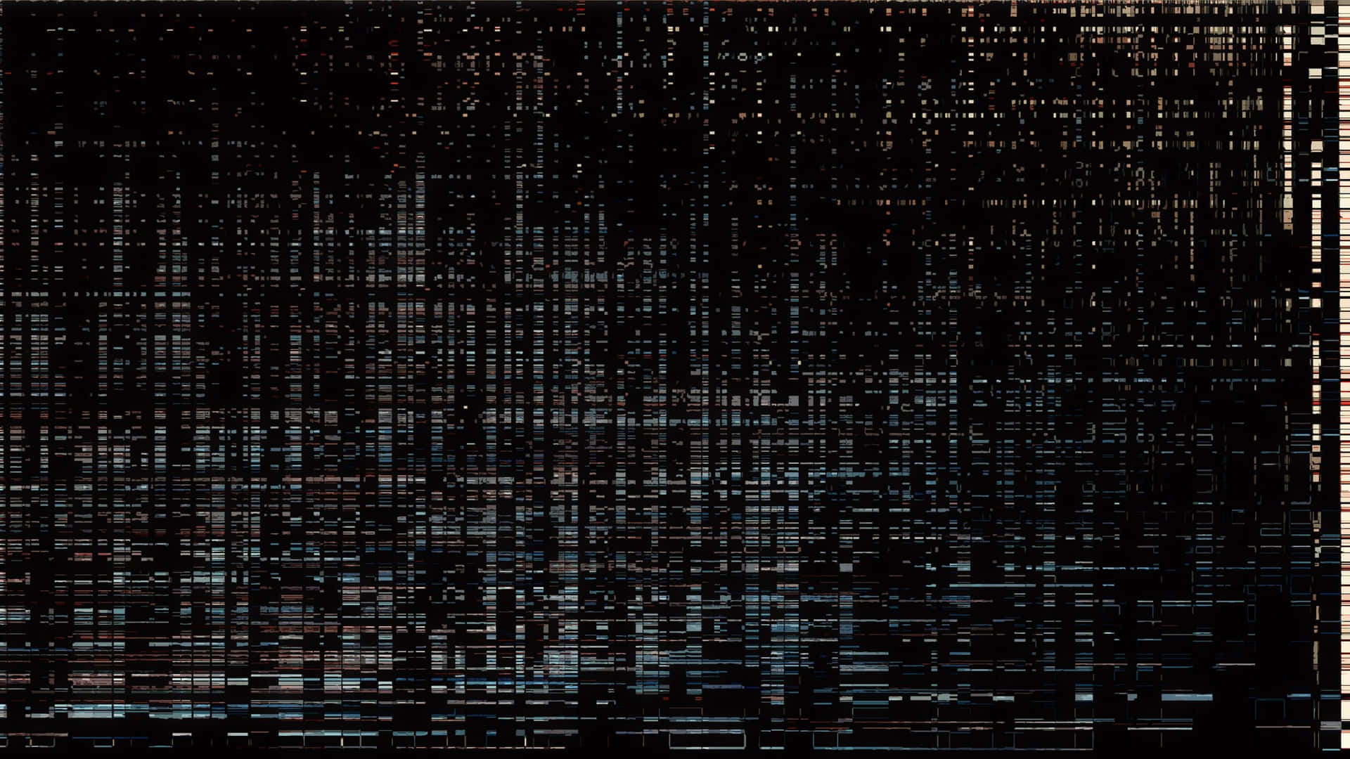 Black Screen Glitch Background