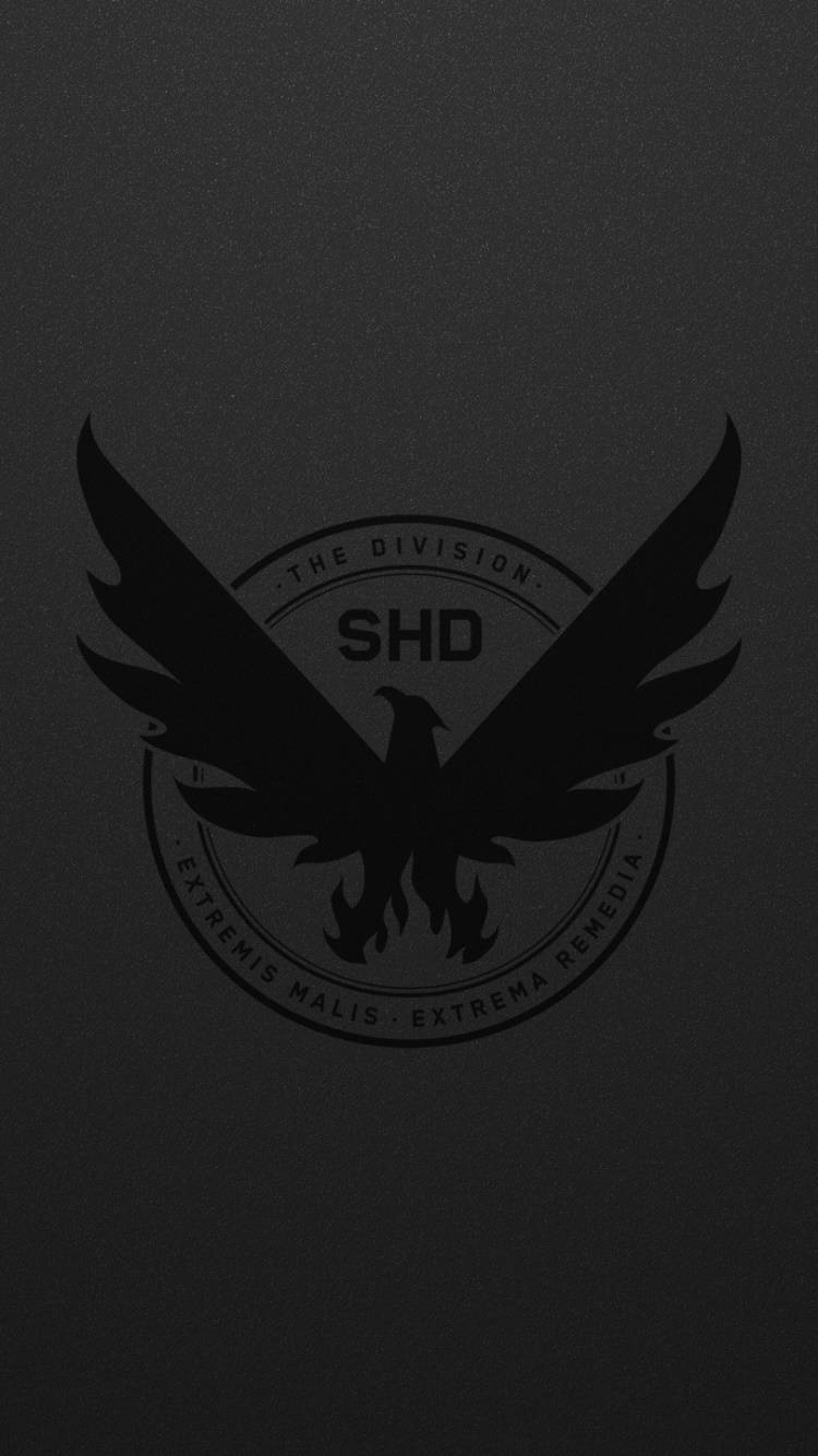 Black Shd The Division Phone Logo Background