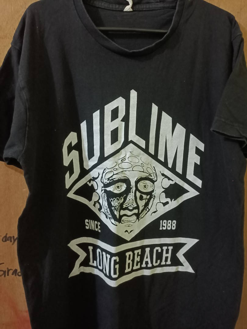 Black Shirt With Sublime Logo Background