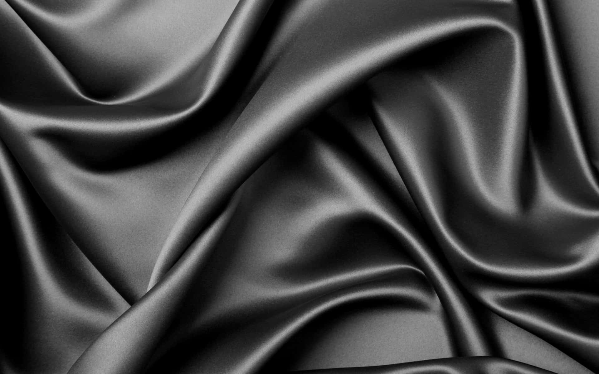 Black Silk Fabric With Texture Background