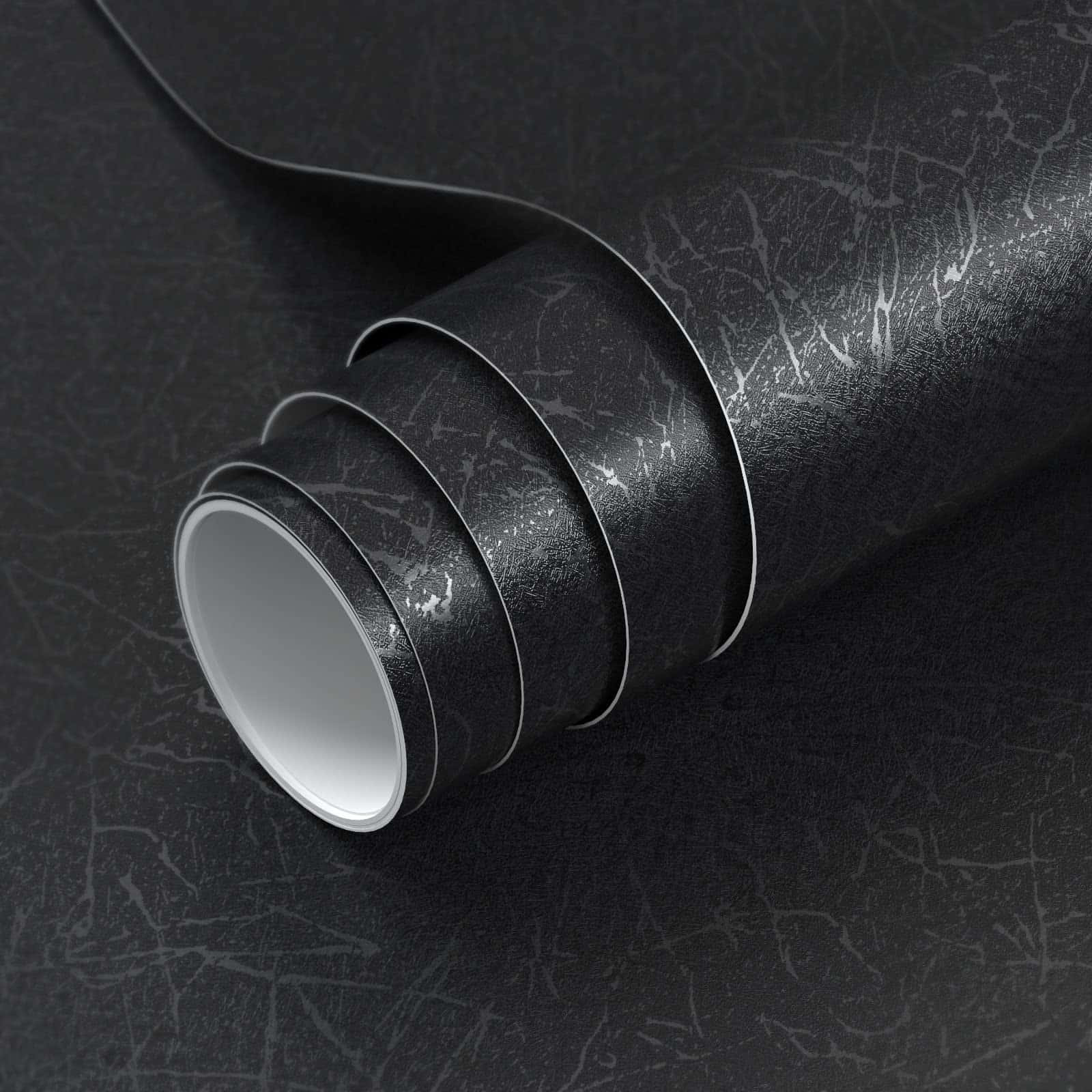 Black Silk Roll Texture Background