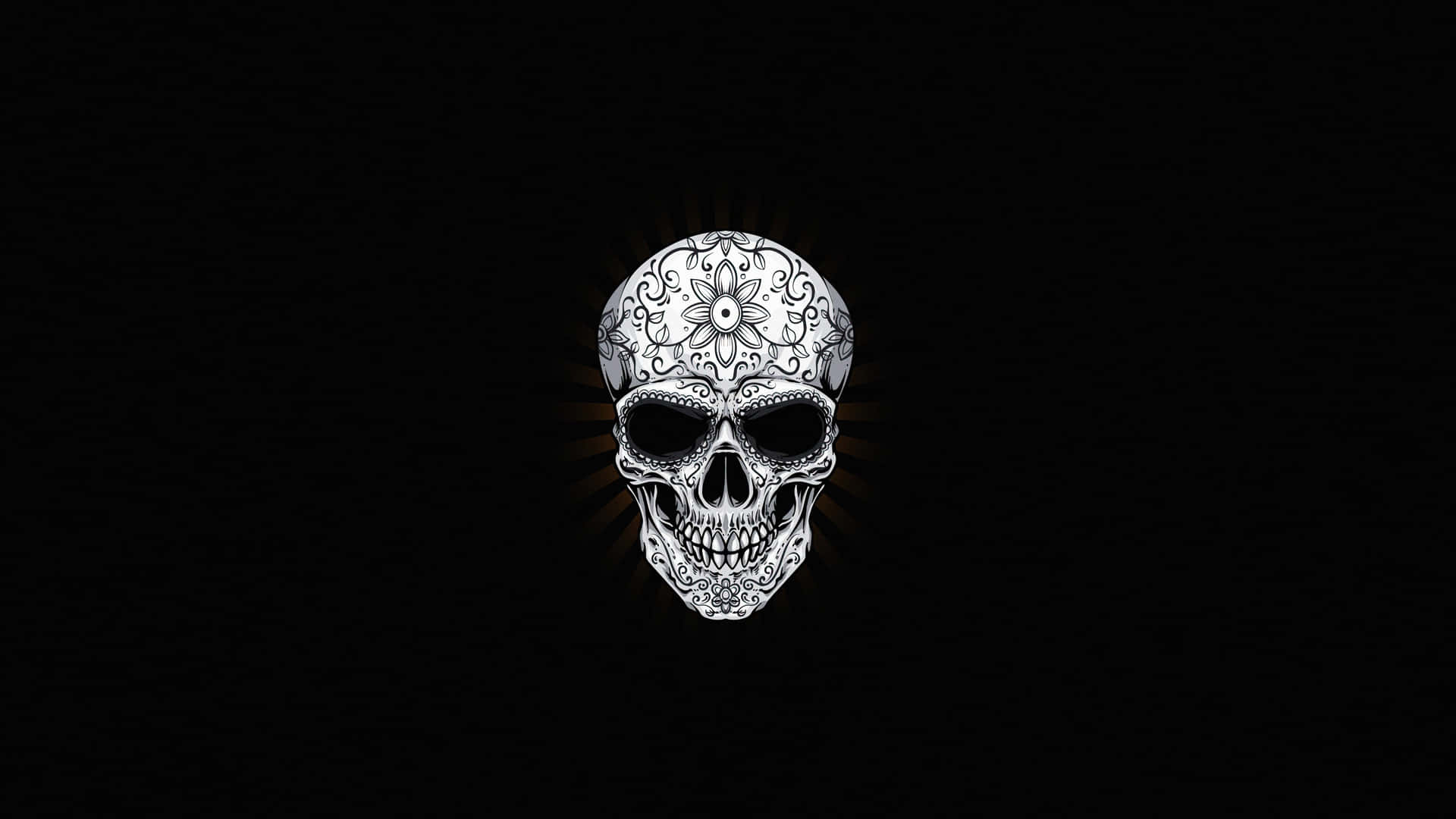 Black Skeleton Decorative Background