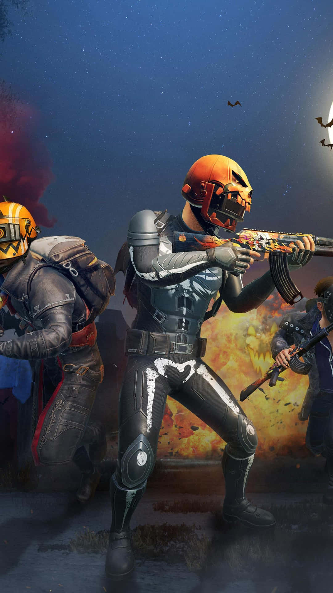 Black Skeleton Skin Pubg Iphone Background