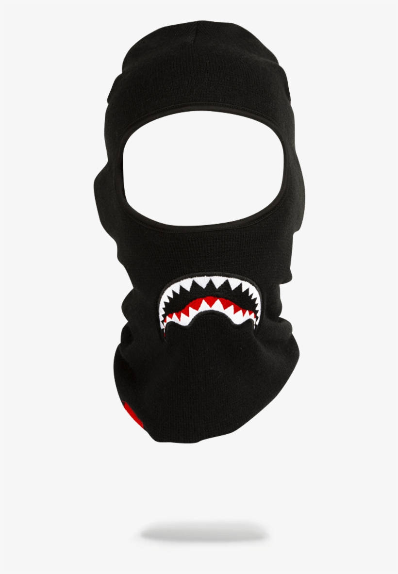 Black Ski Mask With Funny Teeth Background