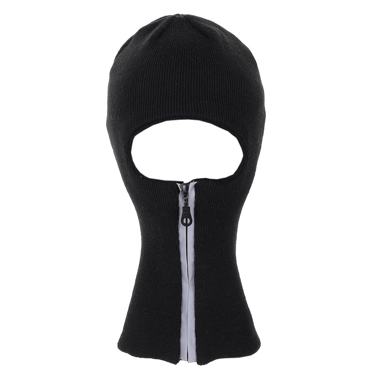 Black Ski Mask With Zipper Background