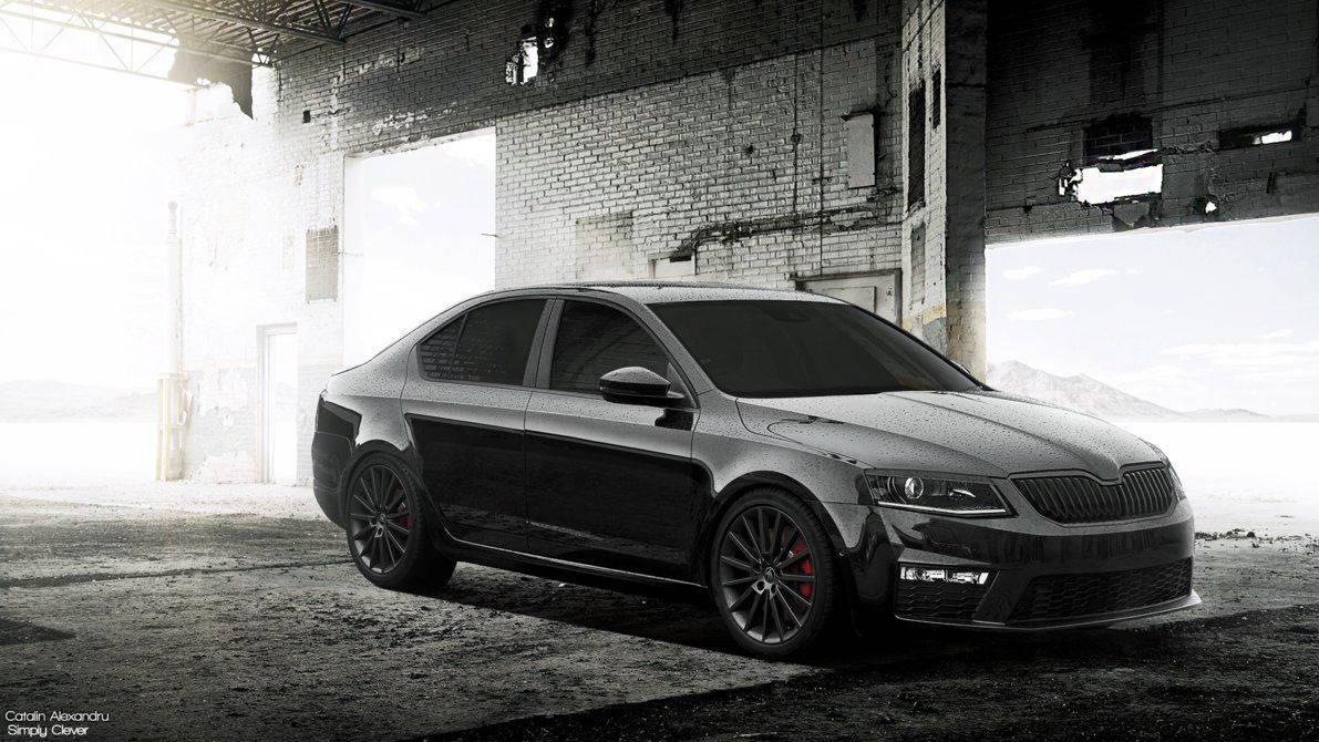 Black Skoda Octavia Rs Hd Wallpaper - Skoda Octavia Rs