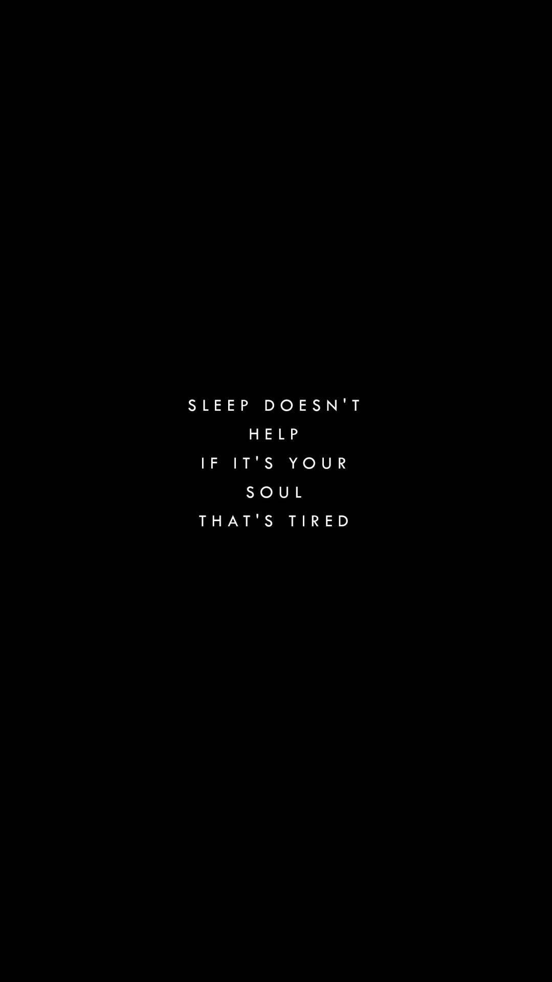 Black Sleep Quote Background