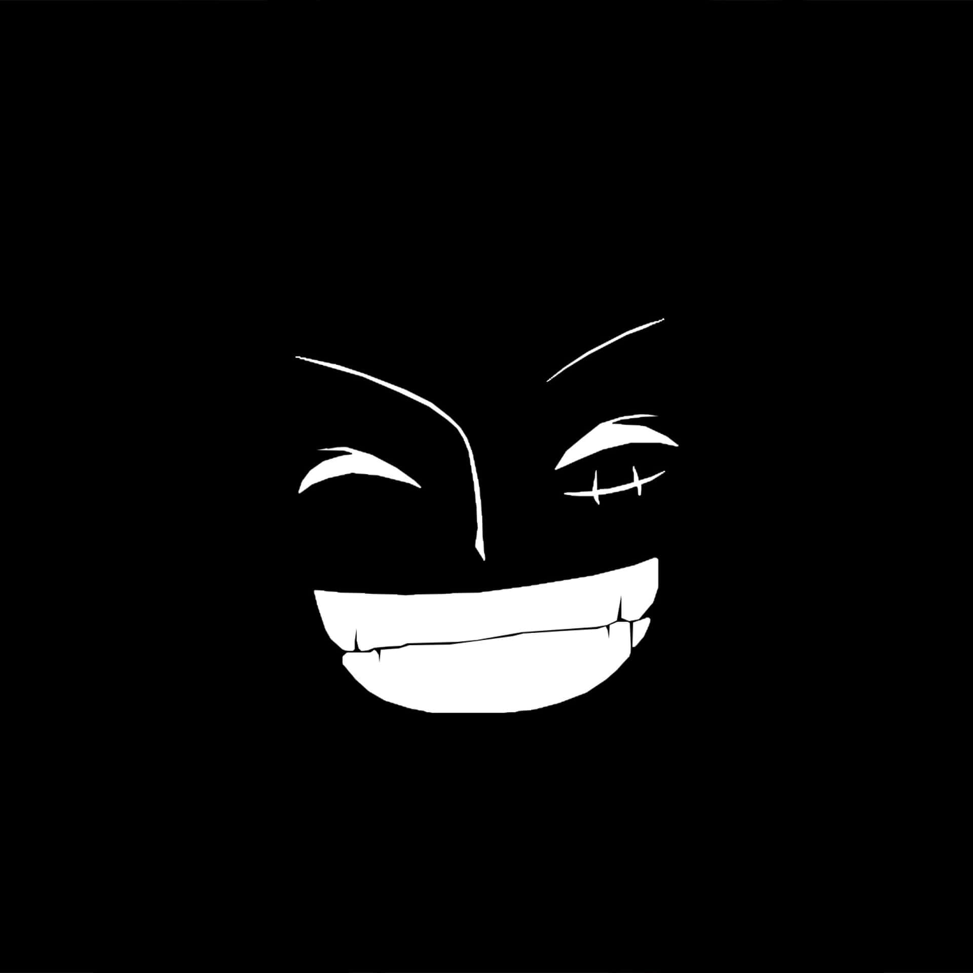 Black Smirk Smile Background