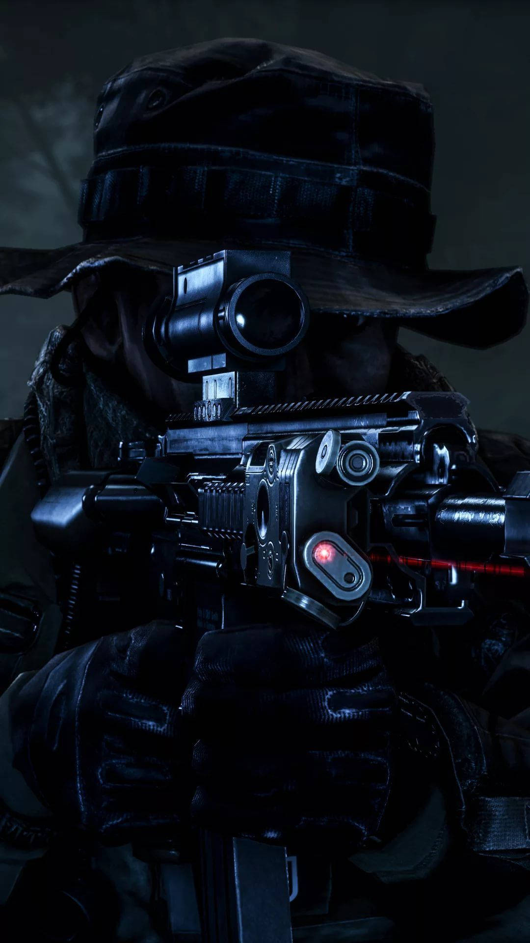 Black Sniper Assassin Background