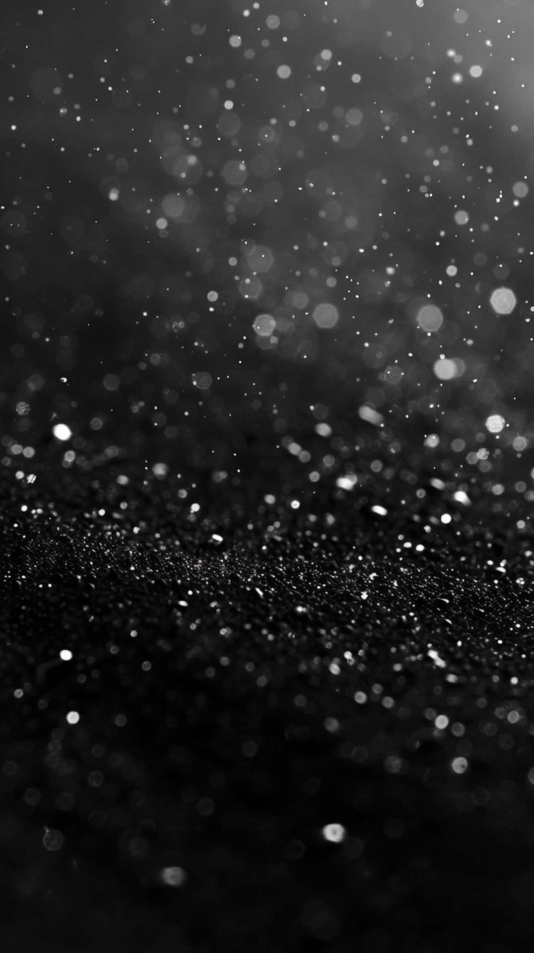 Black Sparkling Water Droplets Background