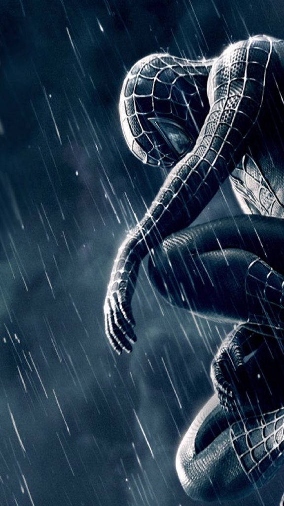 Black Spider Man Iphone Background