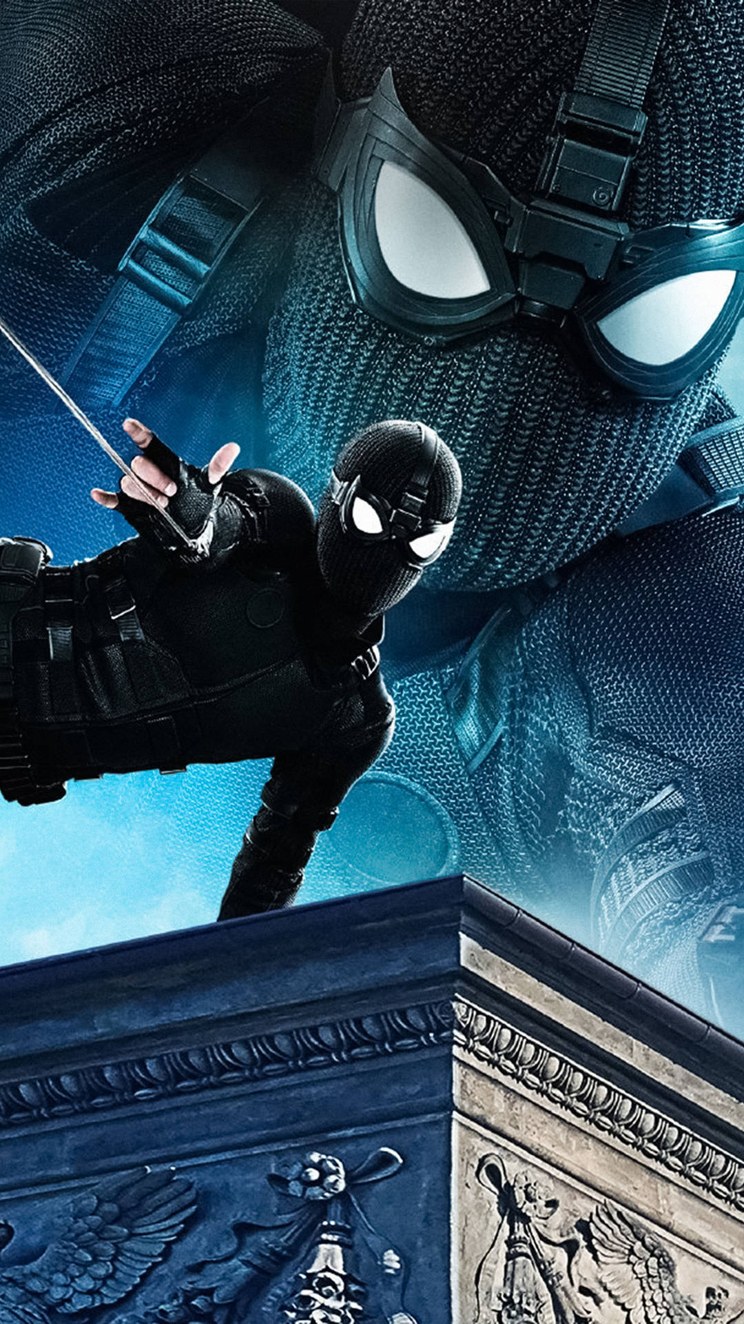 Black Spider Man Mobile Background