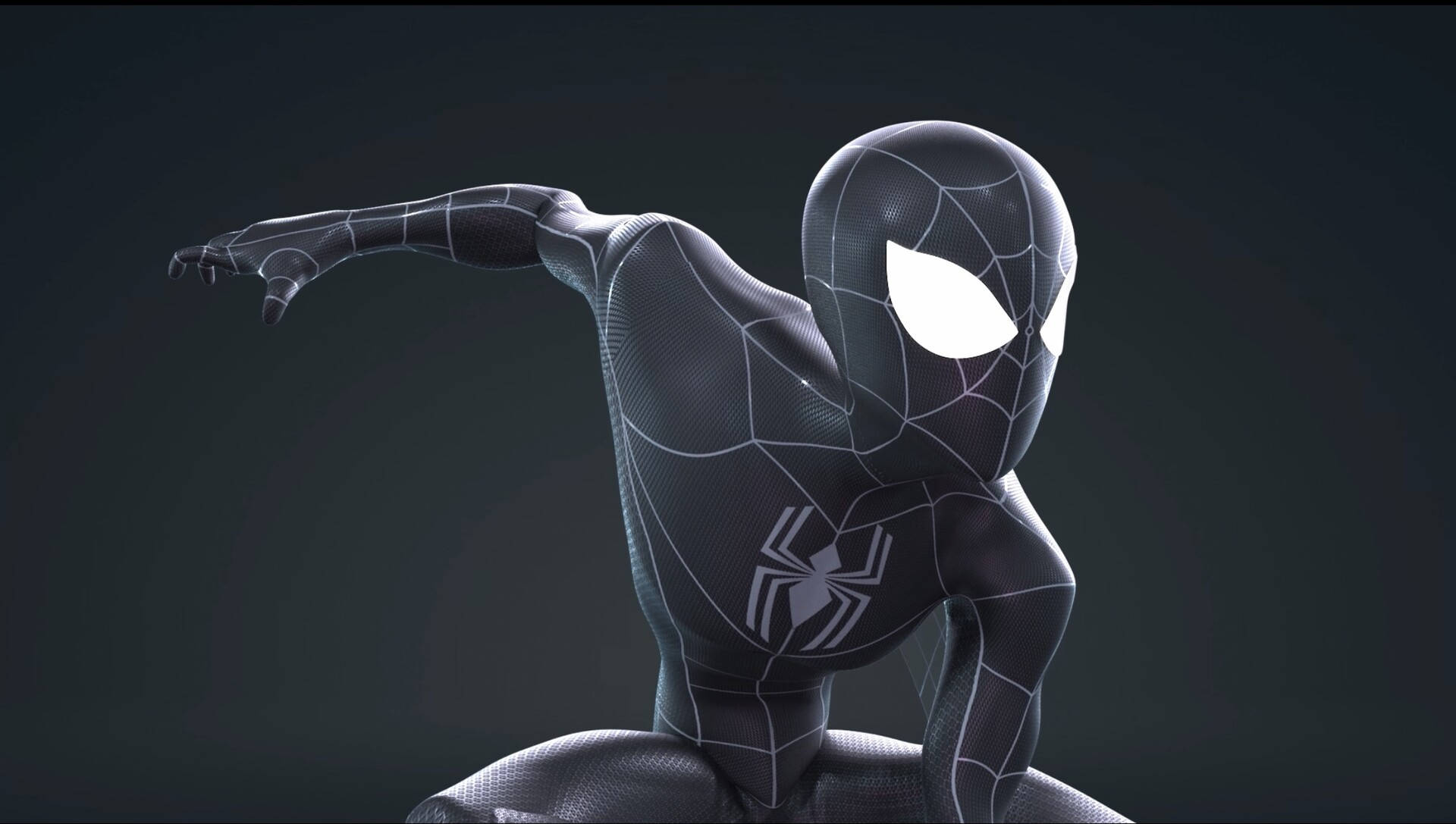 Black Spiderman 3d Model