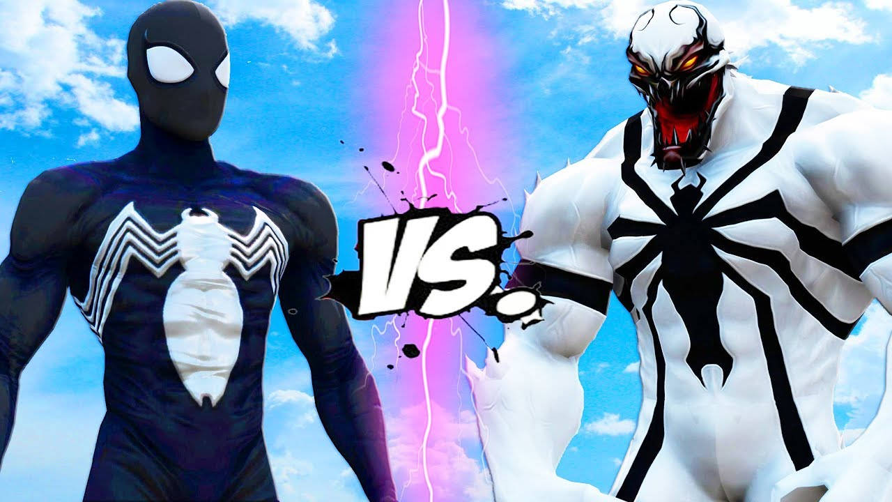 Black Spiderman Anti Venom Face Off